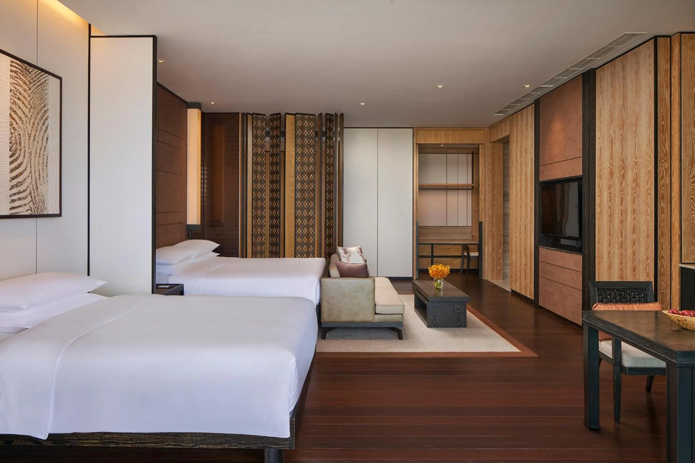 Bed in Grand Hyatt Sanya Haitang Bay Resort and Spa