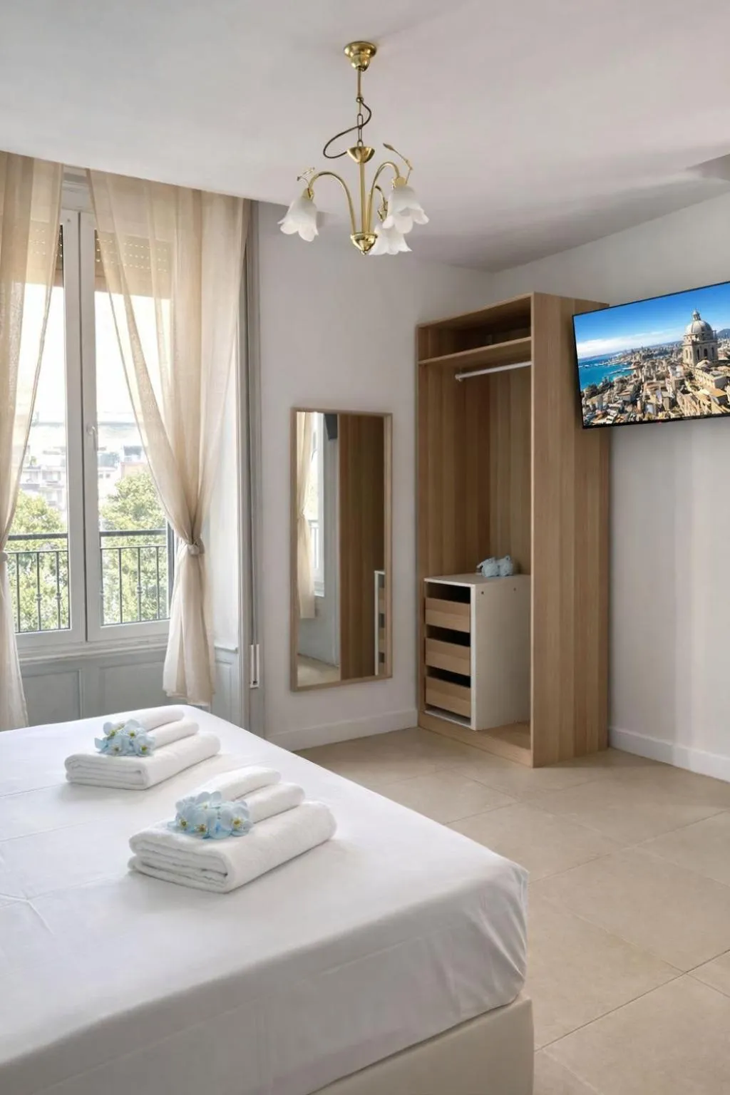 Bed in Hotel Cantore