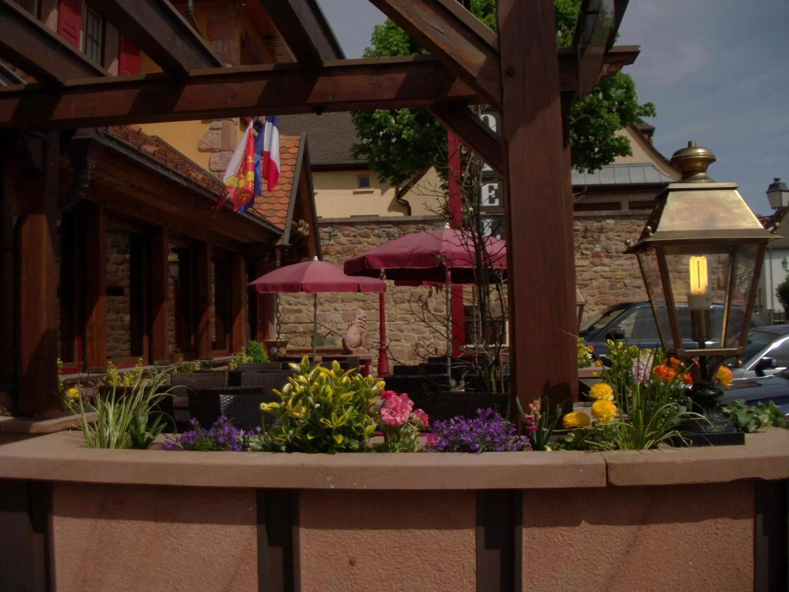 Balcony/Terrace in Hôtel Le Mittelwihr