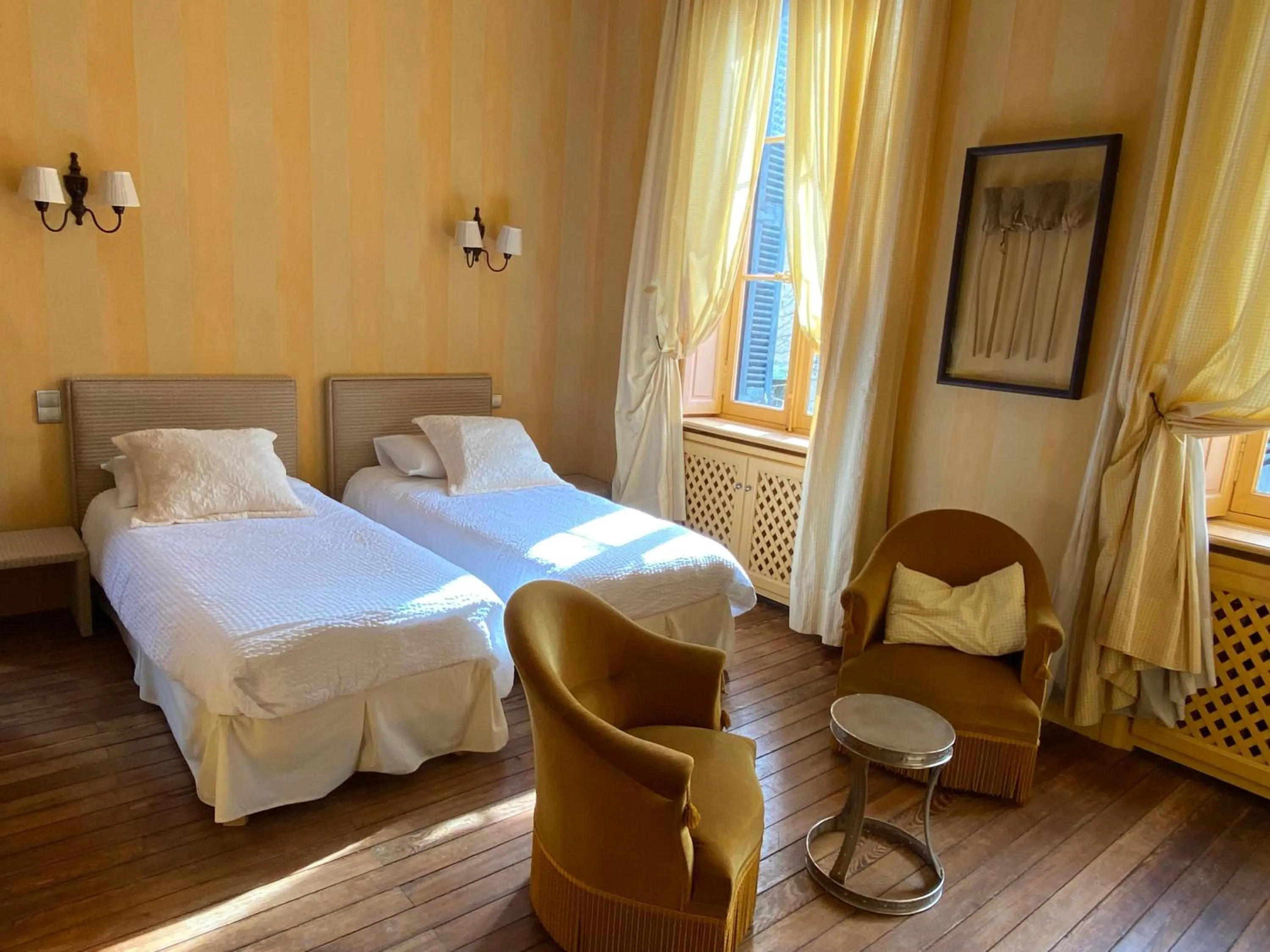 Bed in Demeure Saint Louis Historic manor, City 700m, free parking,A C,Clim,WIFI, city view, Garden