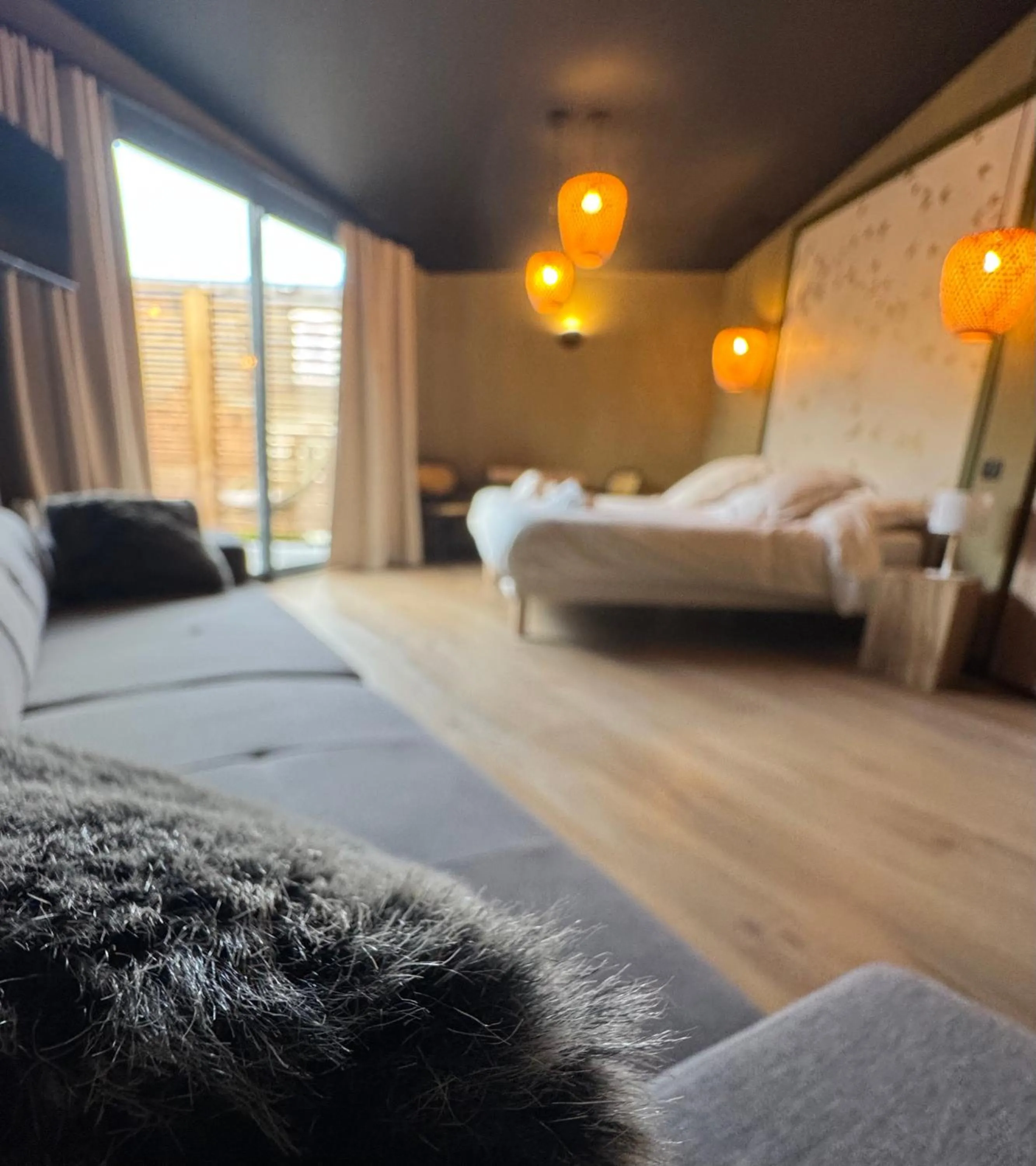 Bed in Hostellerie Normande