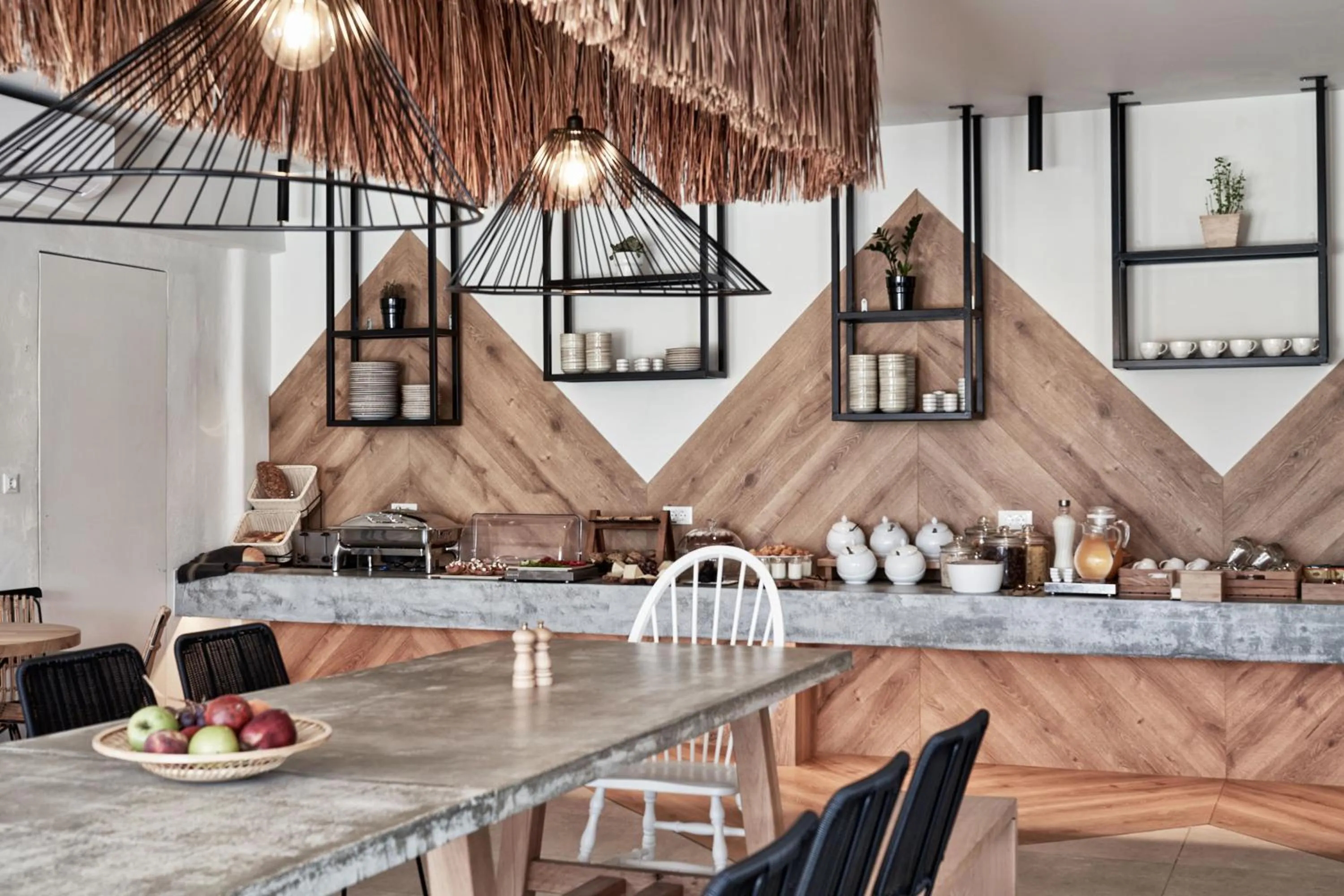 Dining area in Naxian Utopia | Luxury Villas & Suites