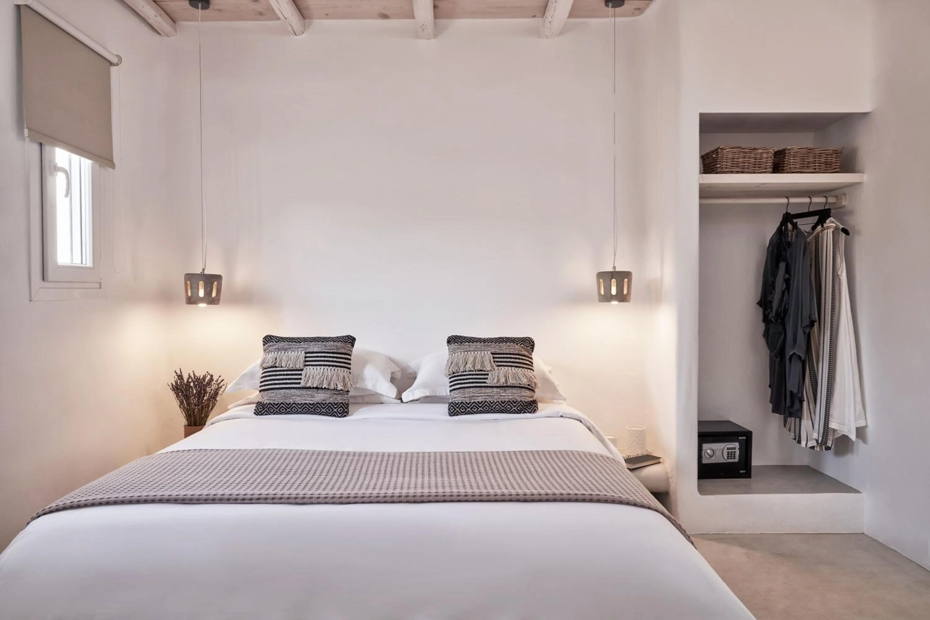 Bed in Naxian Utopia | Luxury Villas & Suites