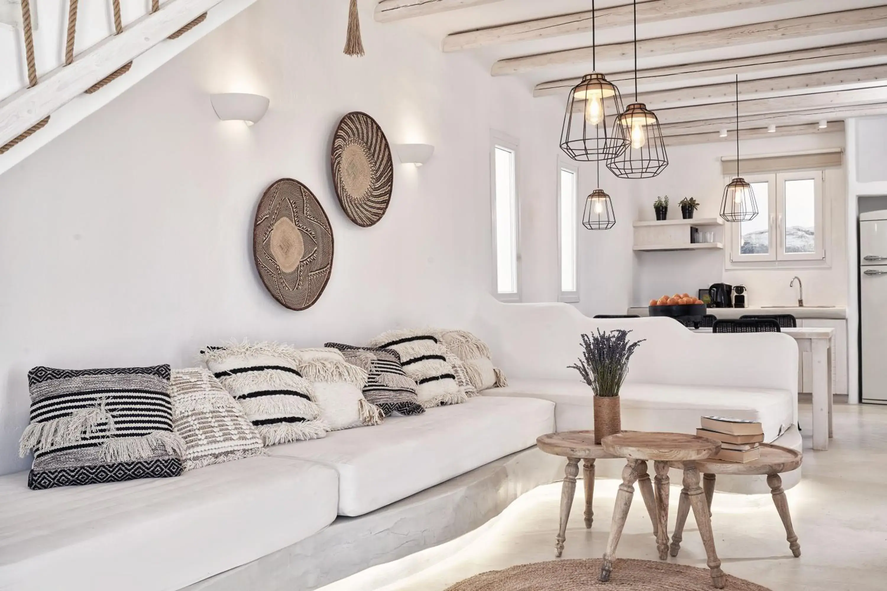 Living room in Naxian Utopia | Luxury Villas & Suites Living room in Naxian Utopia | Luxury Villas & Suites