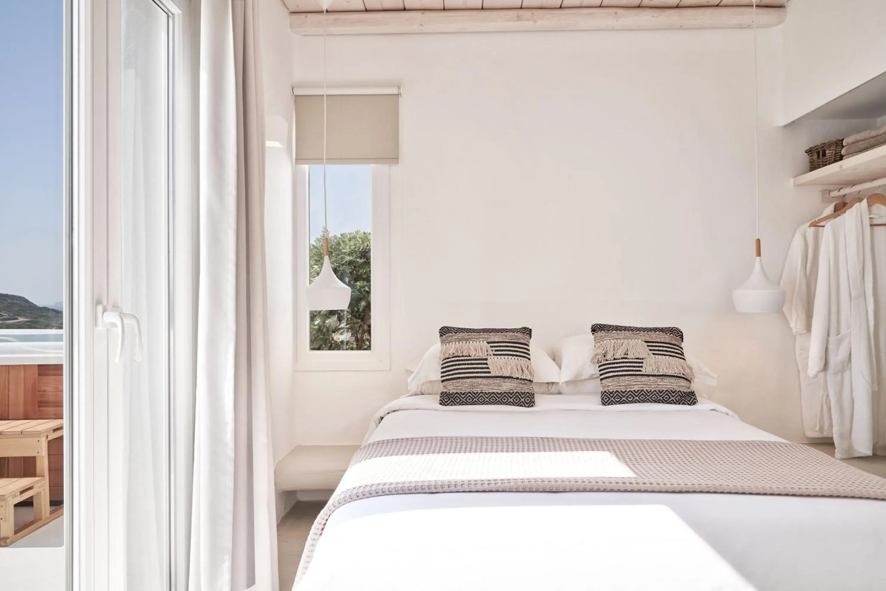 Bed in Naxian Utopia | Luxury Villas & Suites Bed in Naxian Utopia | Luxury Villas & Suites