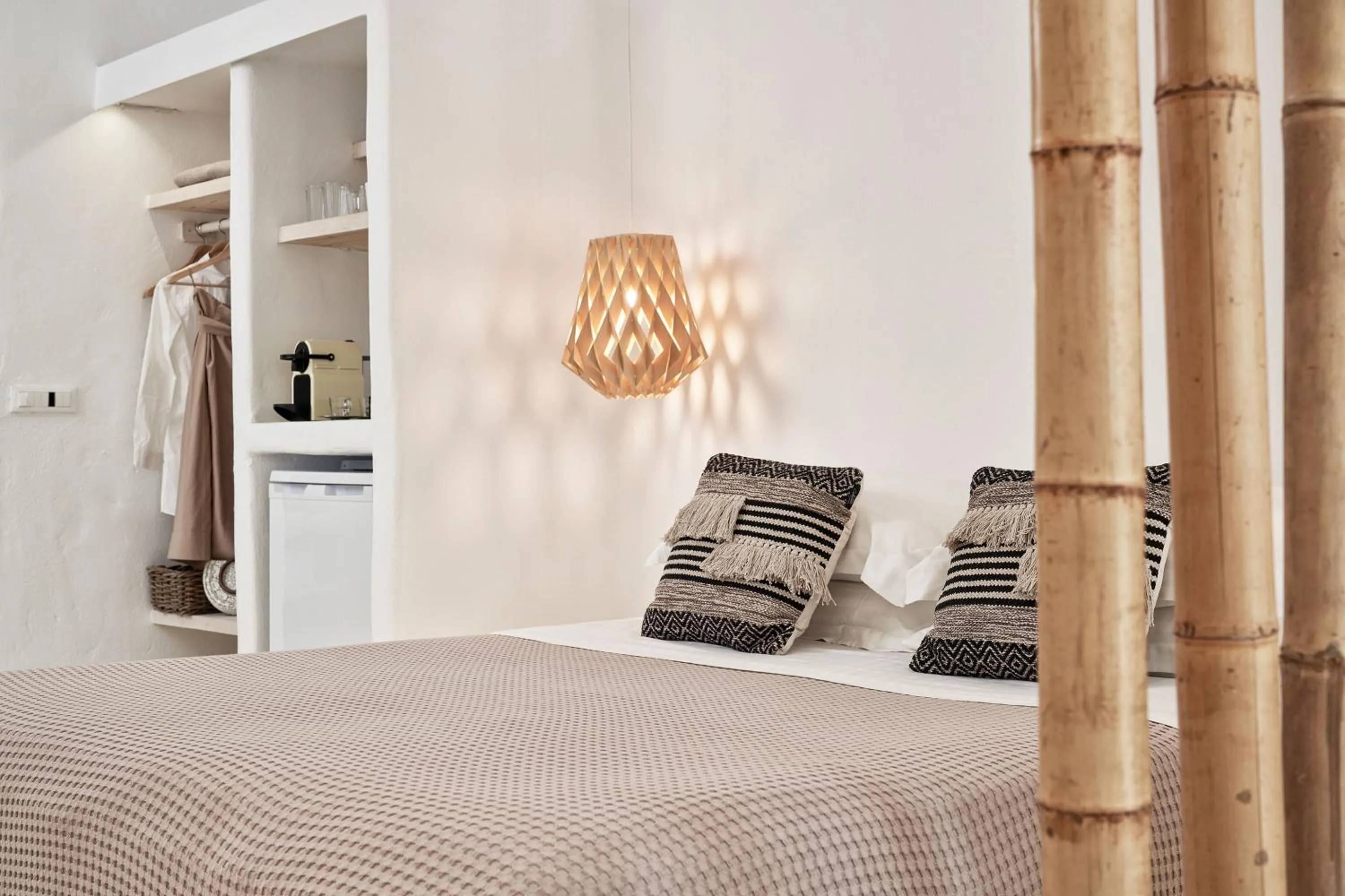 Bed in Naxian Utopia | Luxury Villas & Suites