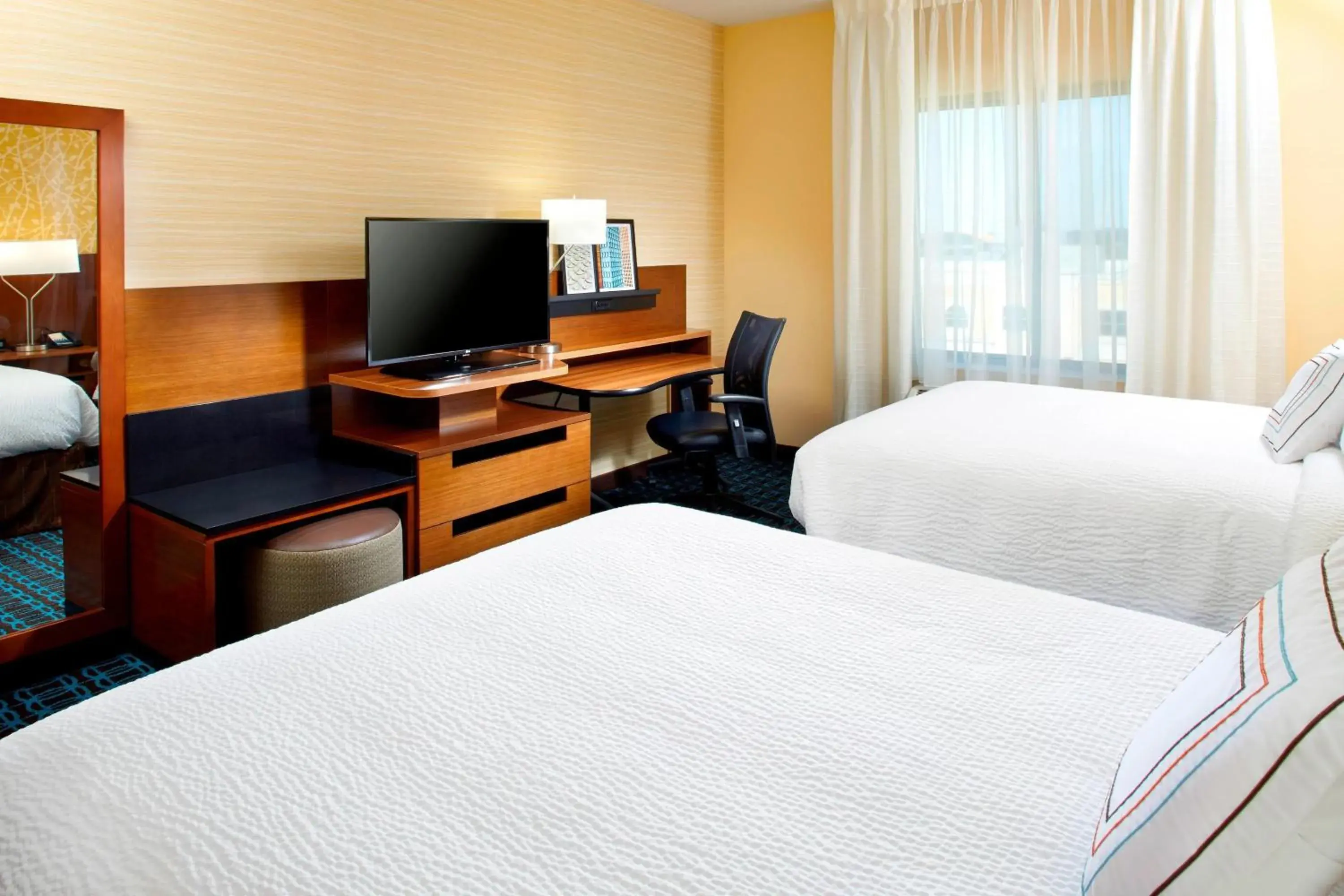 Queen Room with Two Queen Beds in Fairfield by Marriott Inn & Suites Wheeling at The Highlands Queen Room with Two Queen Beds in Fairfield by Marriott Inn & Suites Wheeling at The Highlands