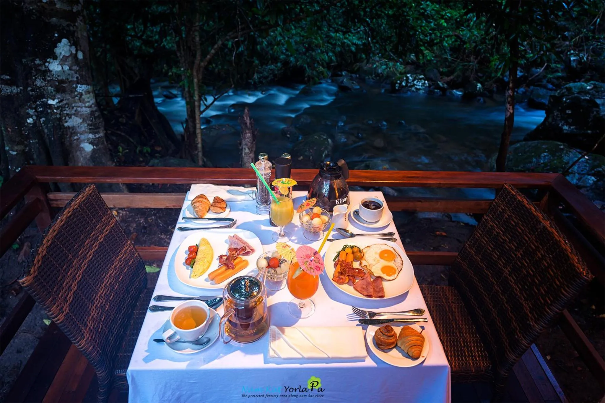 Balcony/Terrace in Namkat Yorla Pa Resort