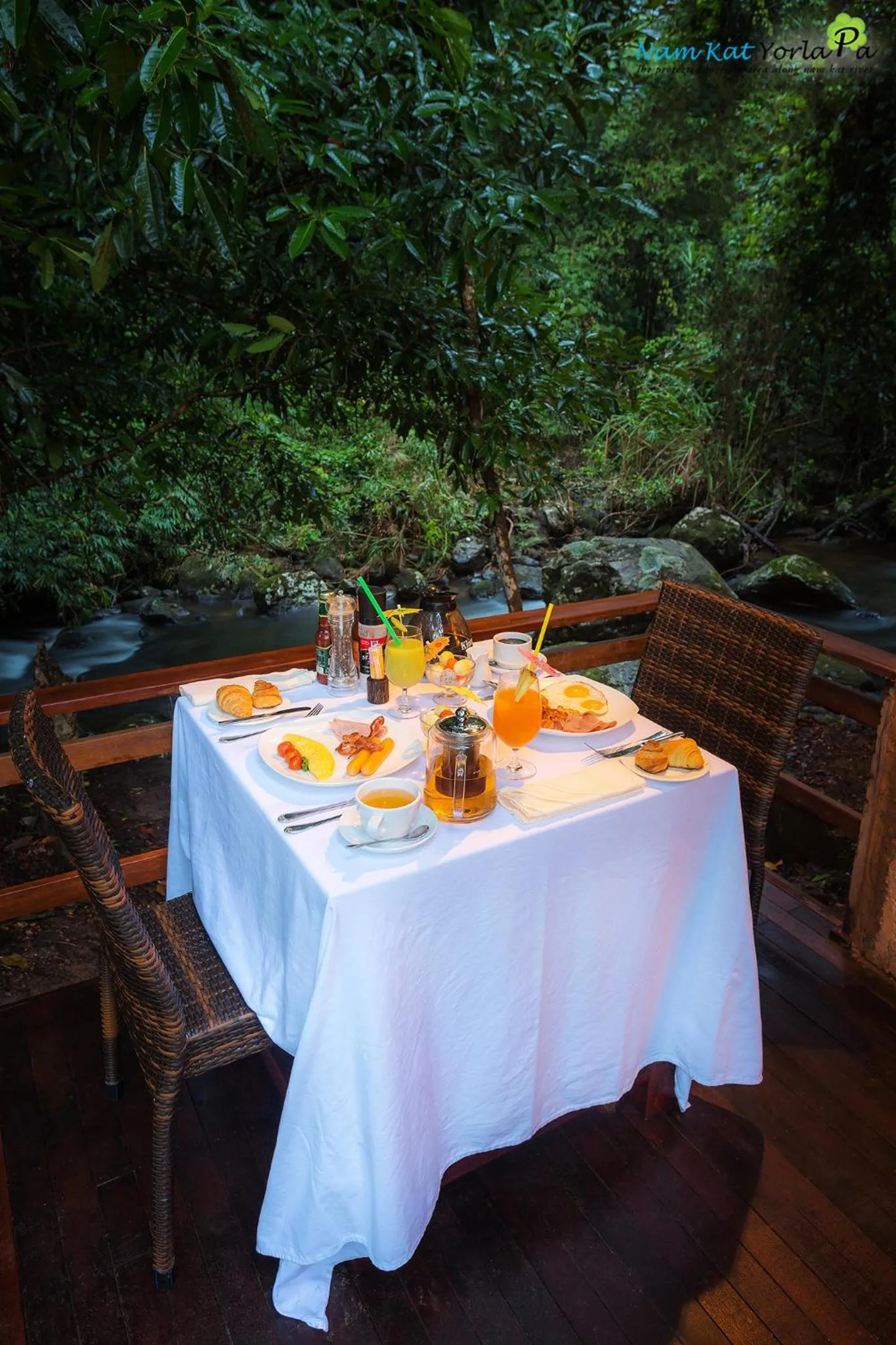 Dining area in Namkat Yorla Pa Resort