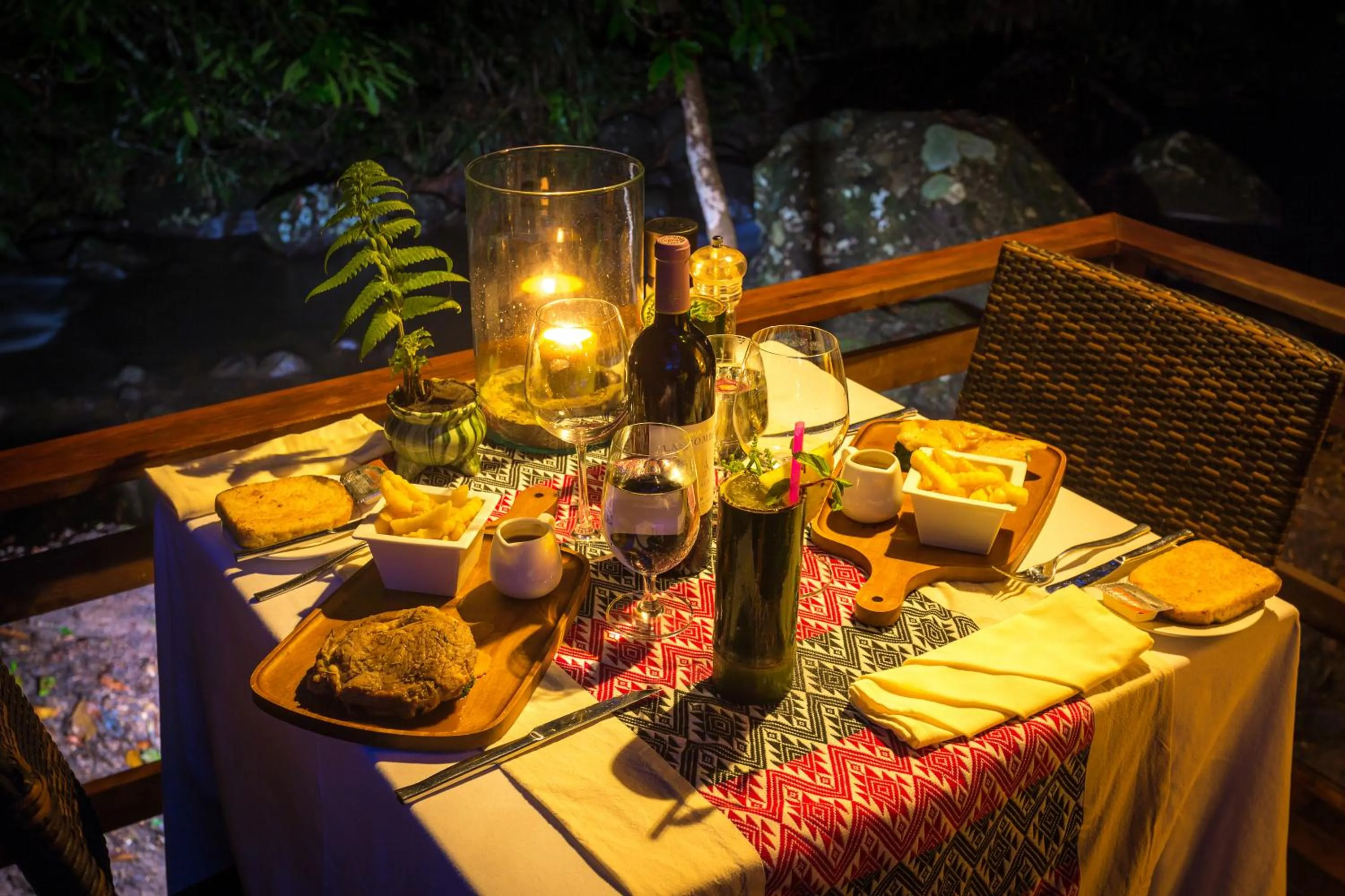 Balcony/Terrace in Namkat Yorla Pa Resort