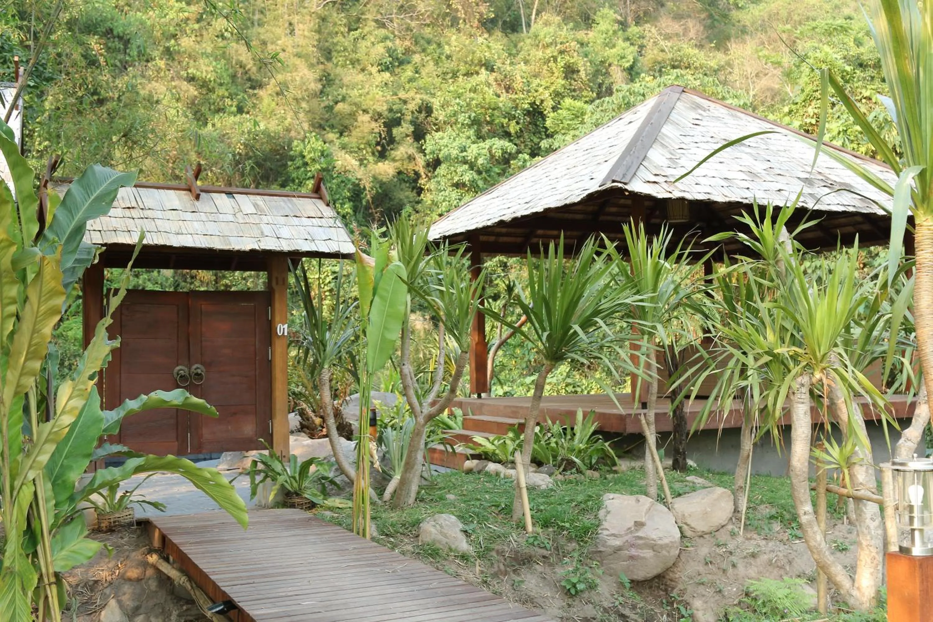 Garden in Namkat Yorla Pa Resort