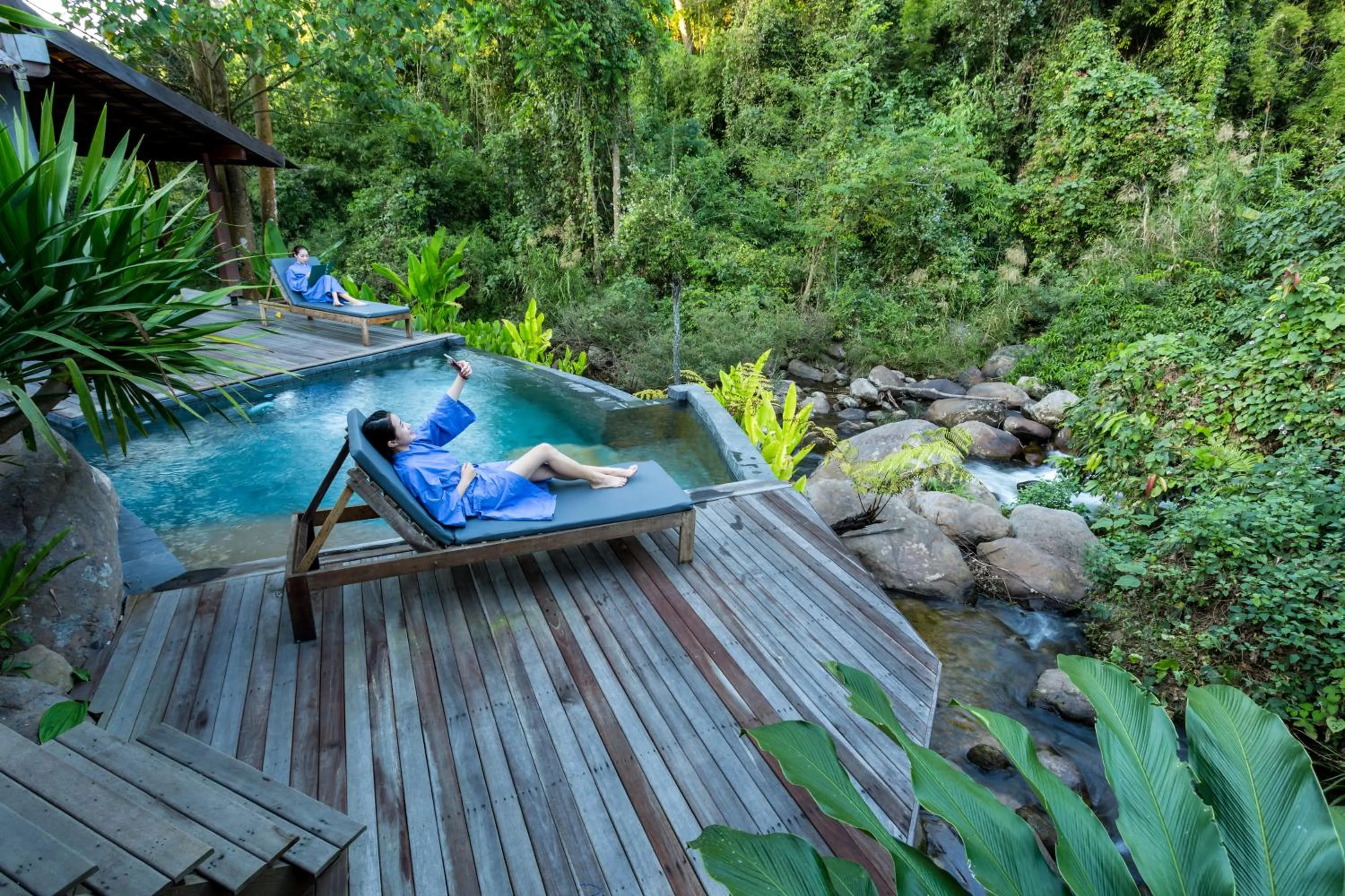 Patio in Namkat Yorla Pa Resort