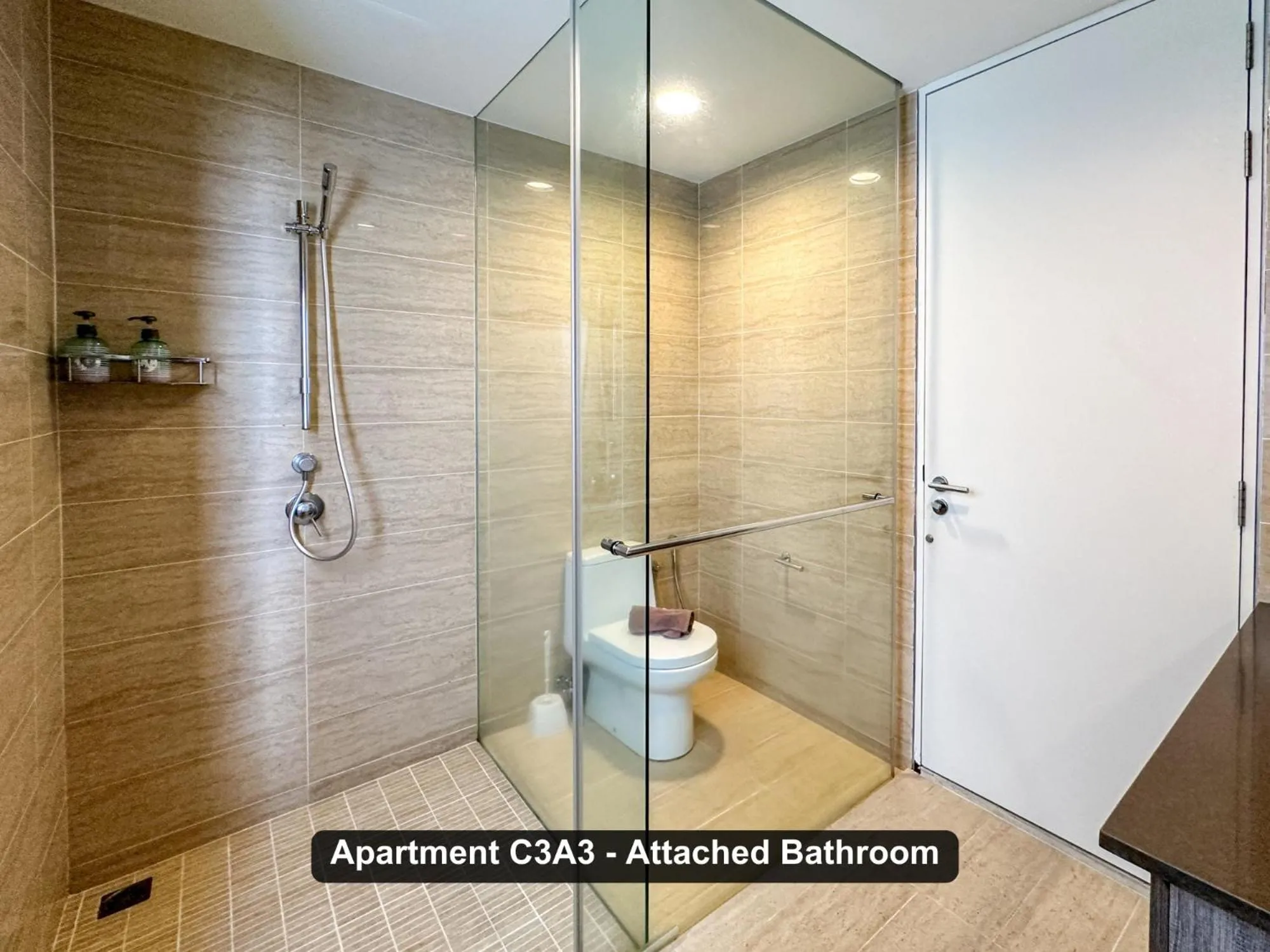 Bathroom in By the Sea- Pool and Sea View