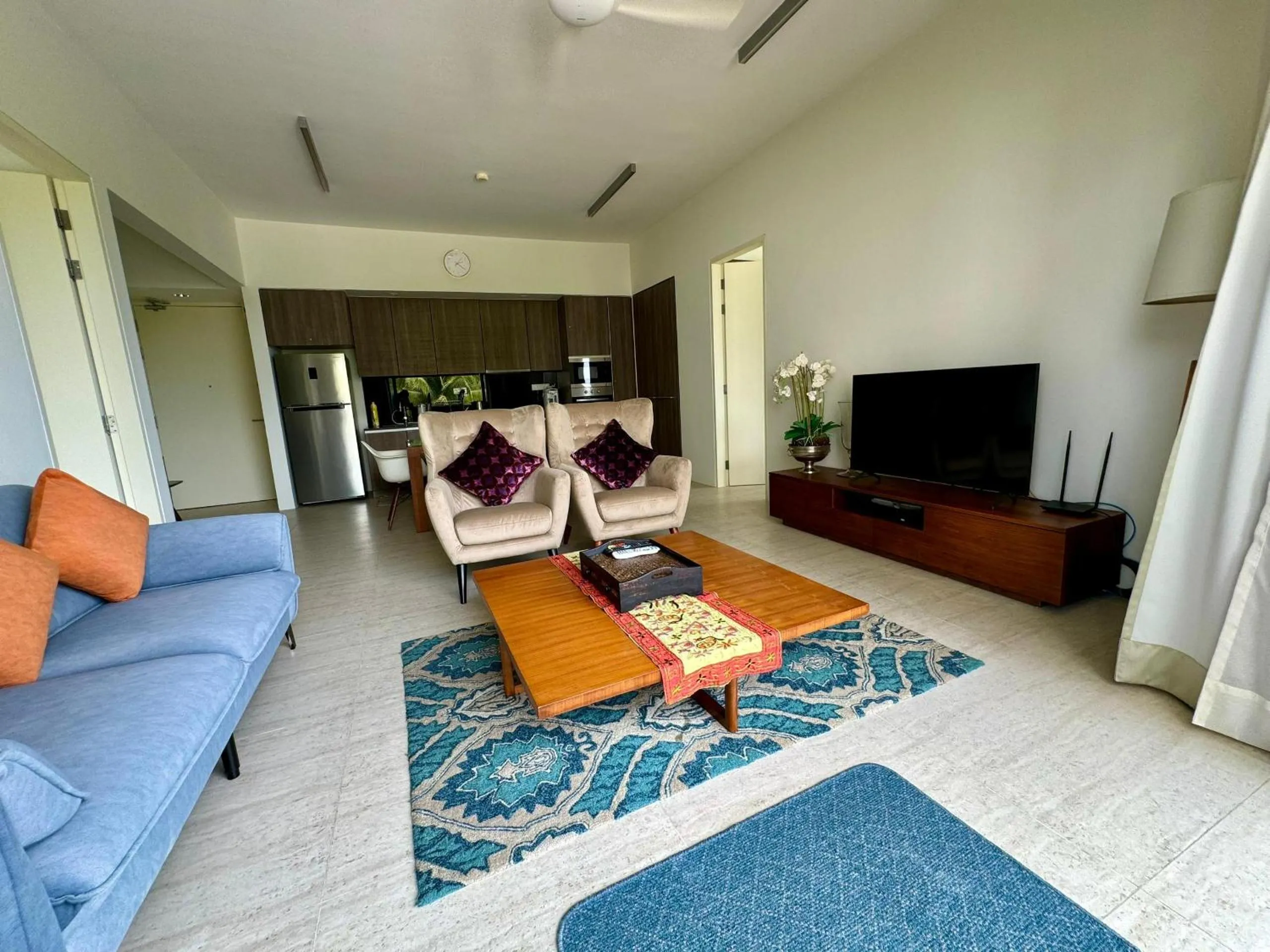 Living room in By the Sea- Pool and Sea View