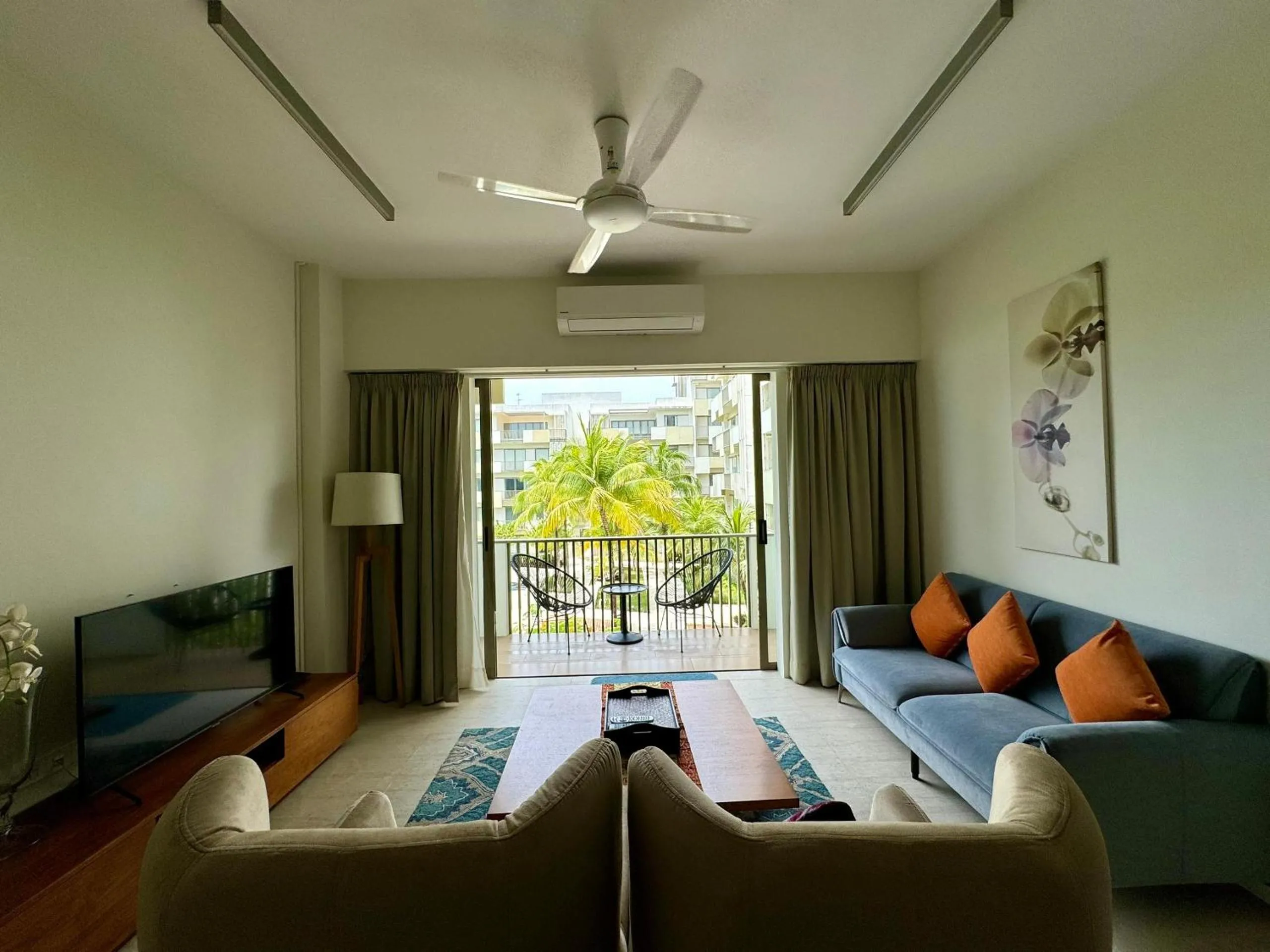 Living room in By the Sea- Pool and Sea View