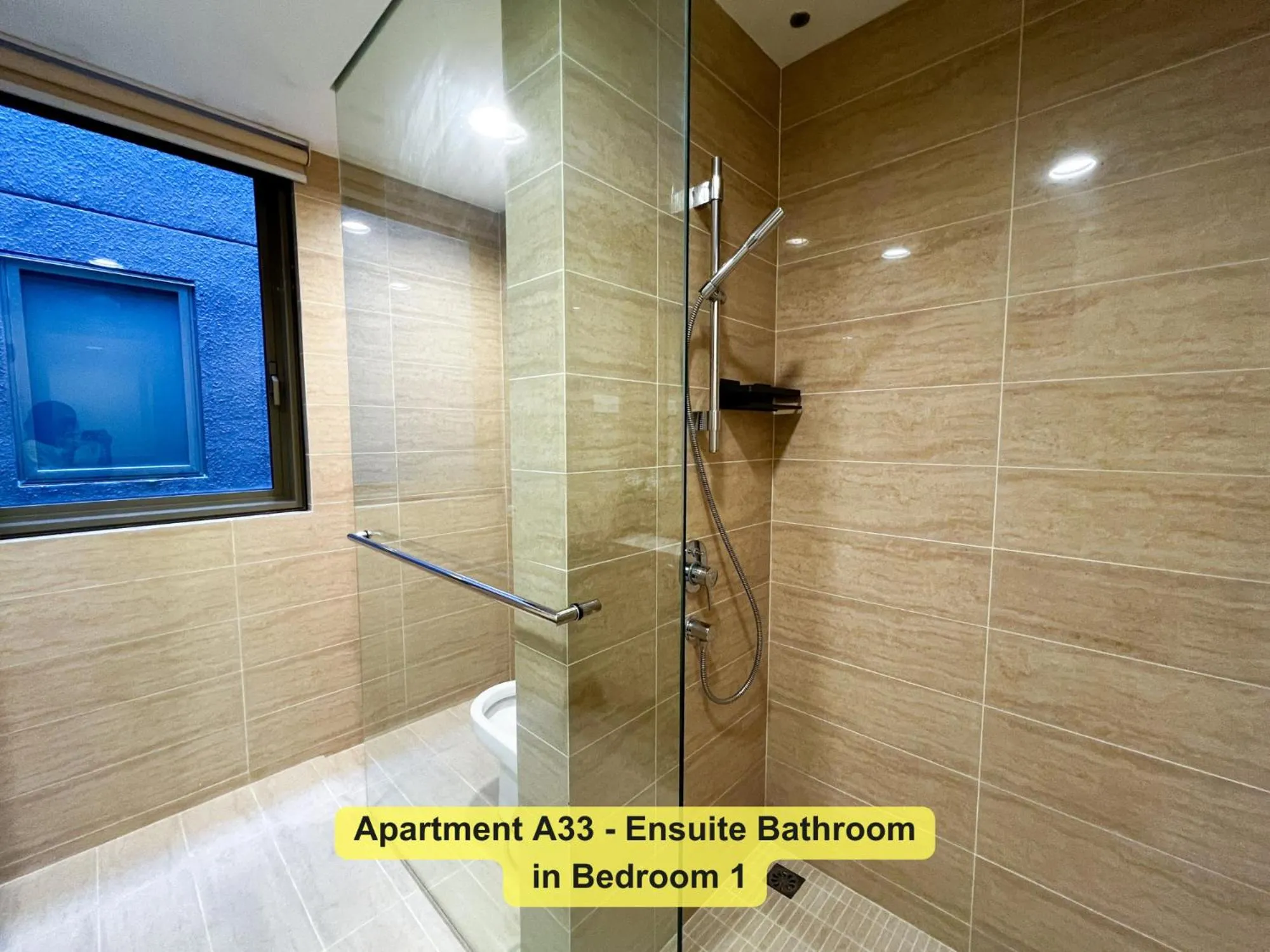 Bathroom in By the Sea- Pool and Sea View