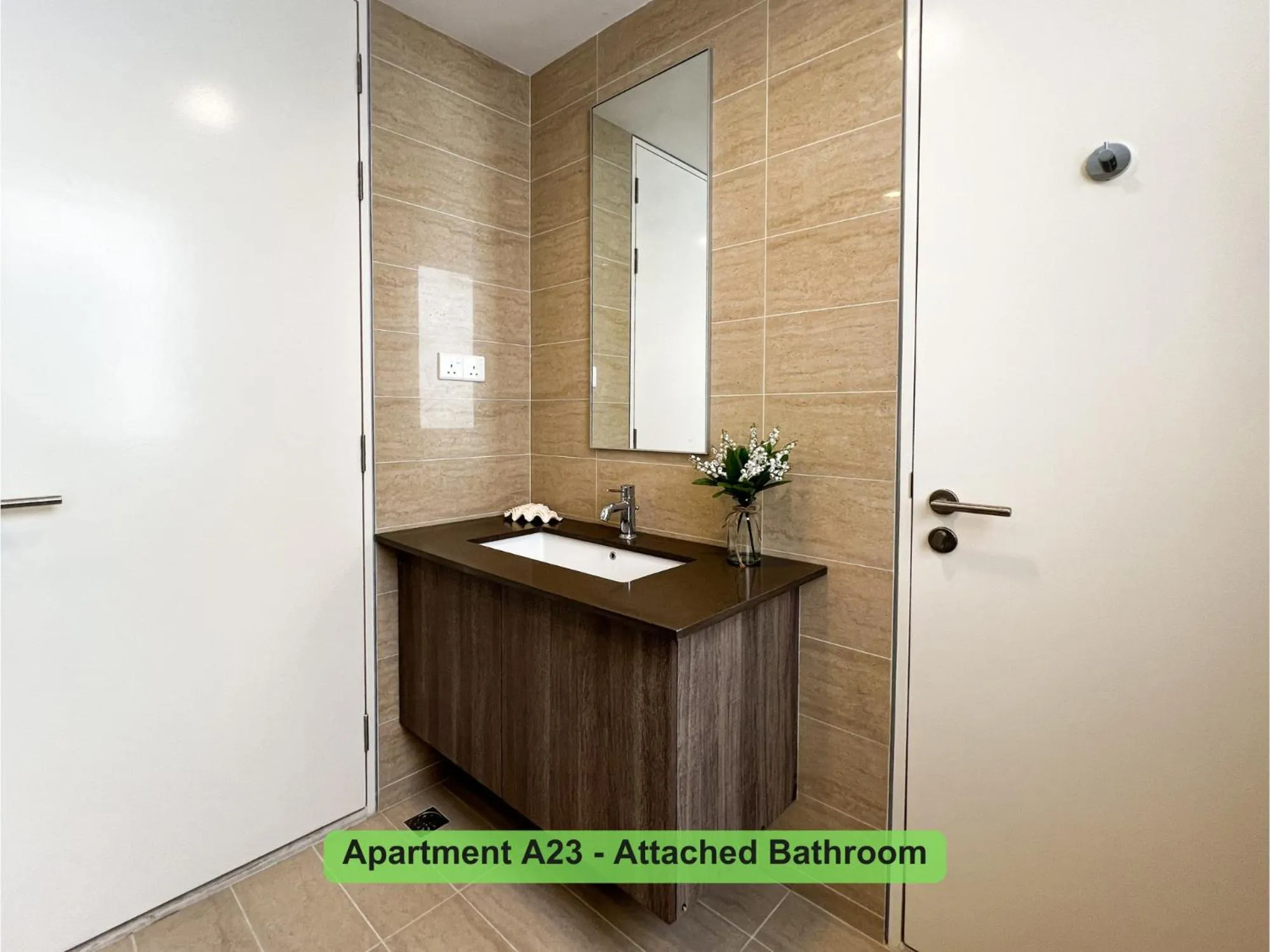 Bathroom in By the Sea- Pool and Sea View