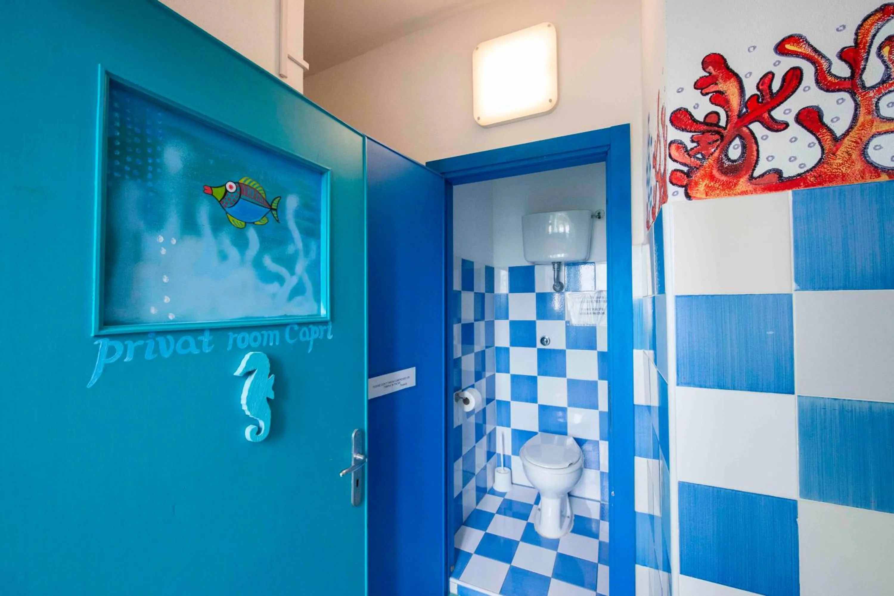 Bathroom in Eco hostel floreale