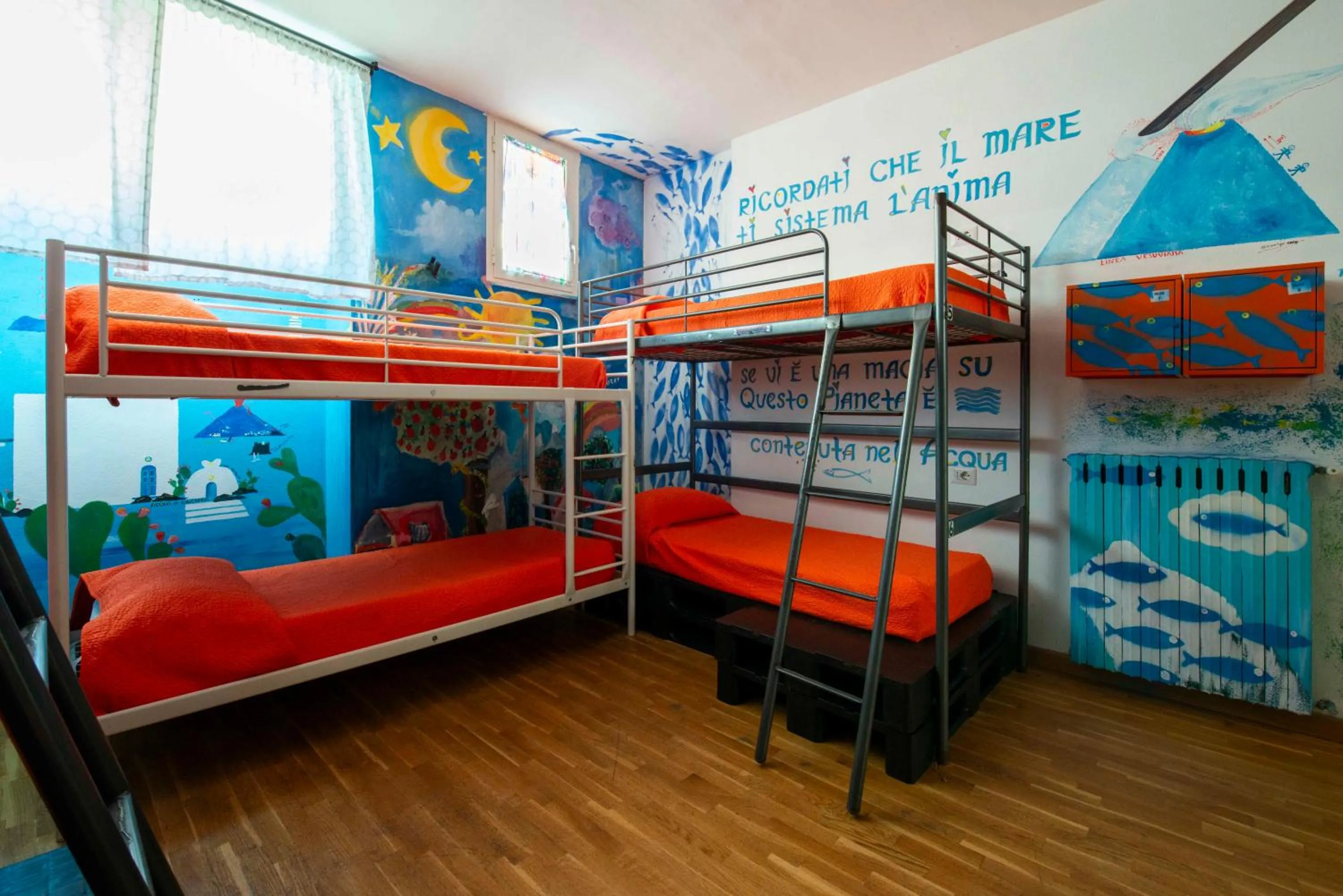 Bedroom, Bed in Eco hostel floreale