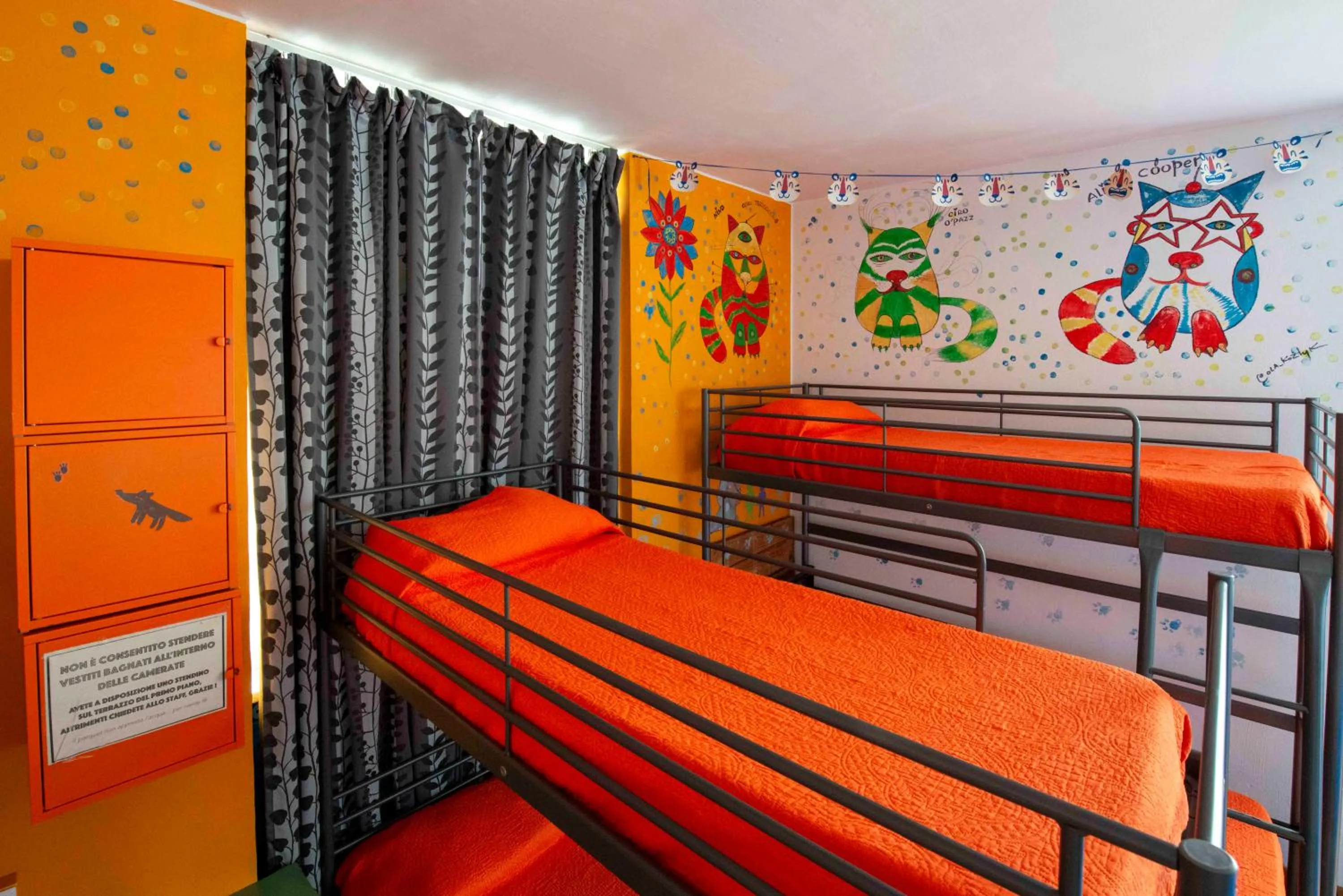 Bedroom, Bed in Eco hostel floreale