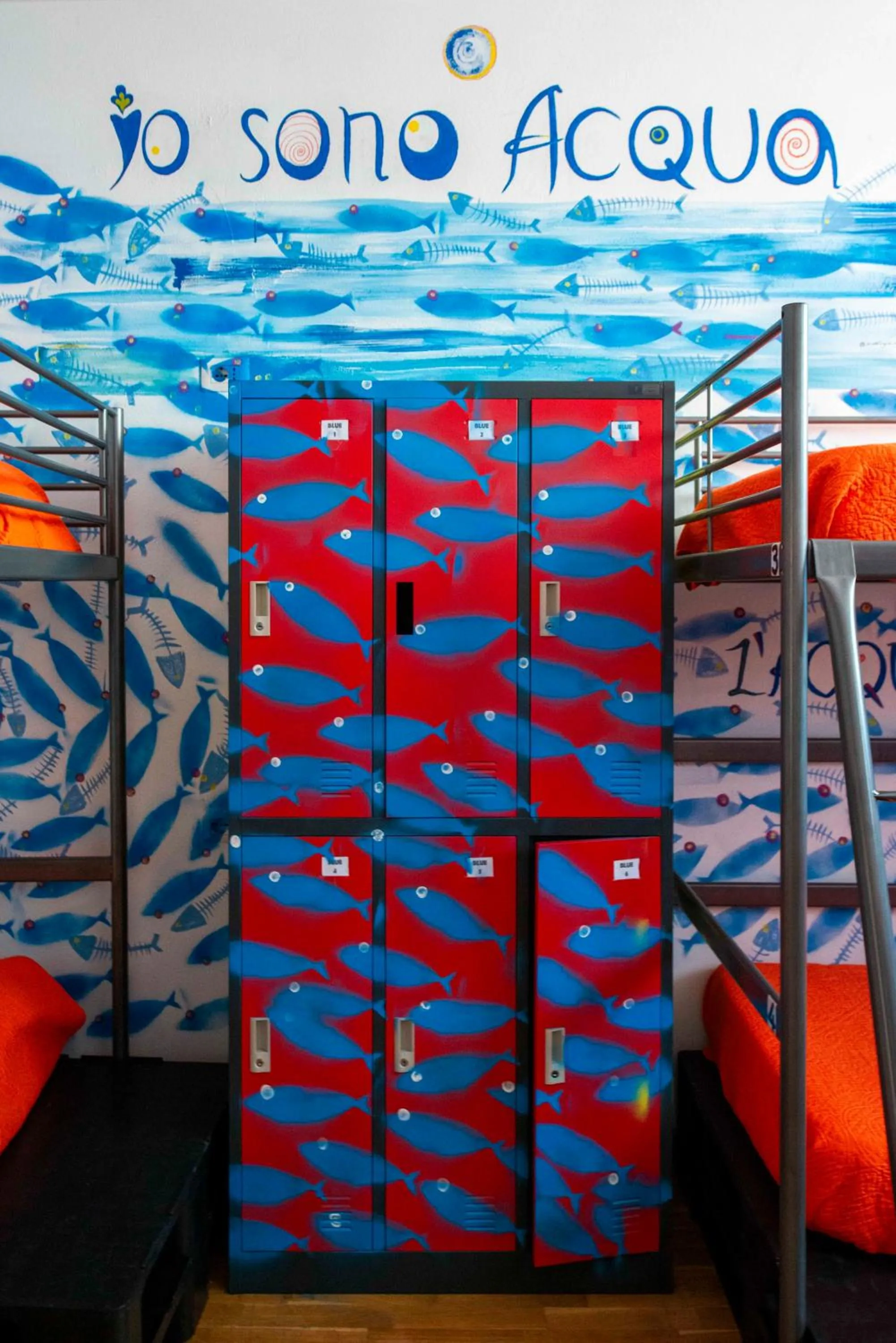 Bedroom, Bed in Eco hostel floreale