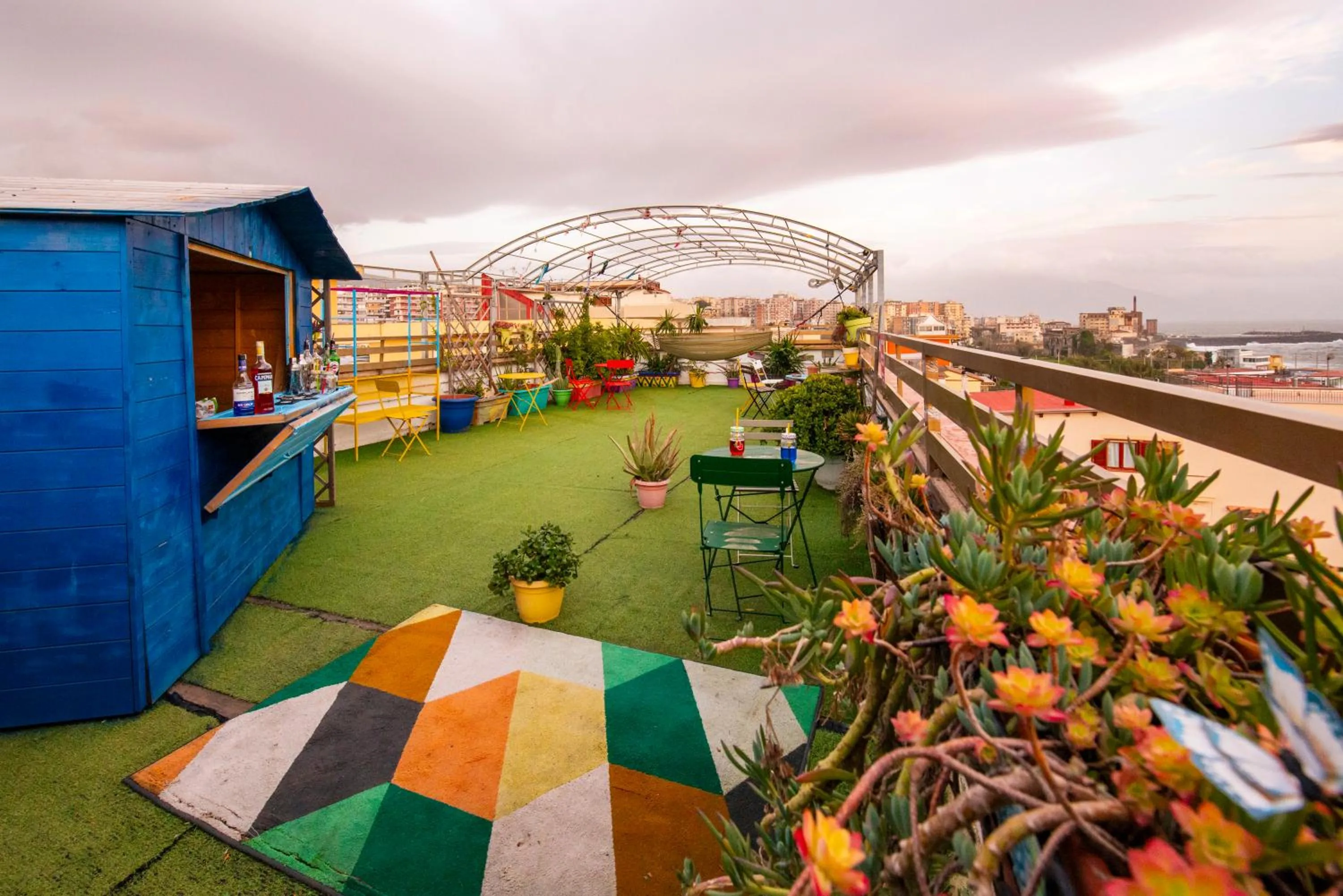 Balcony/Terrace in Eco hostel floreale