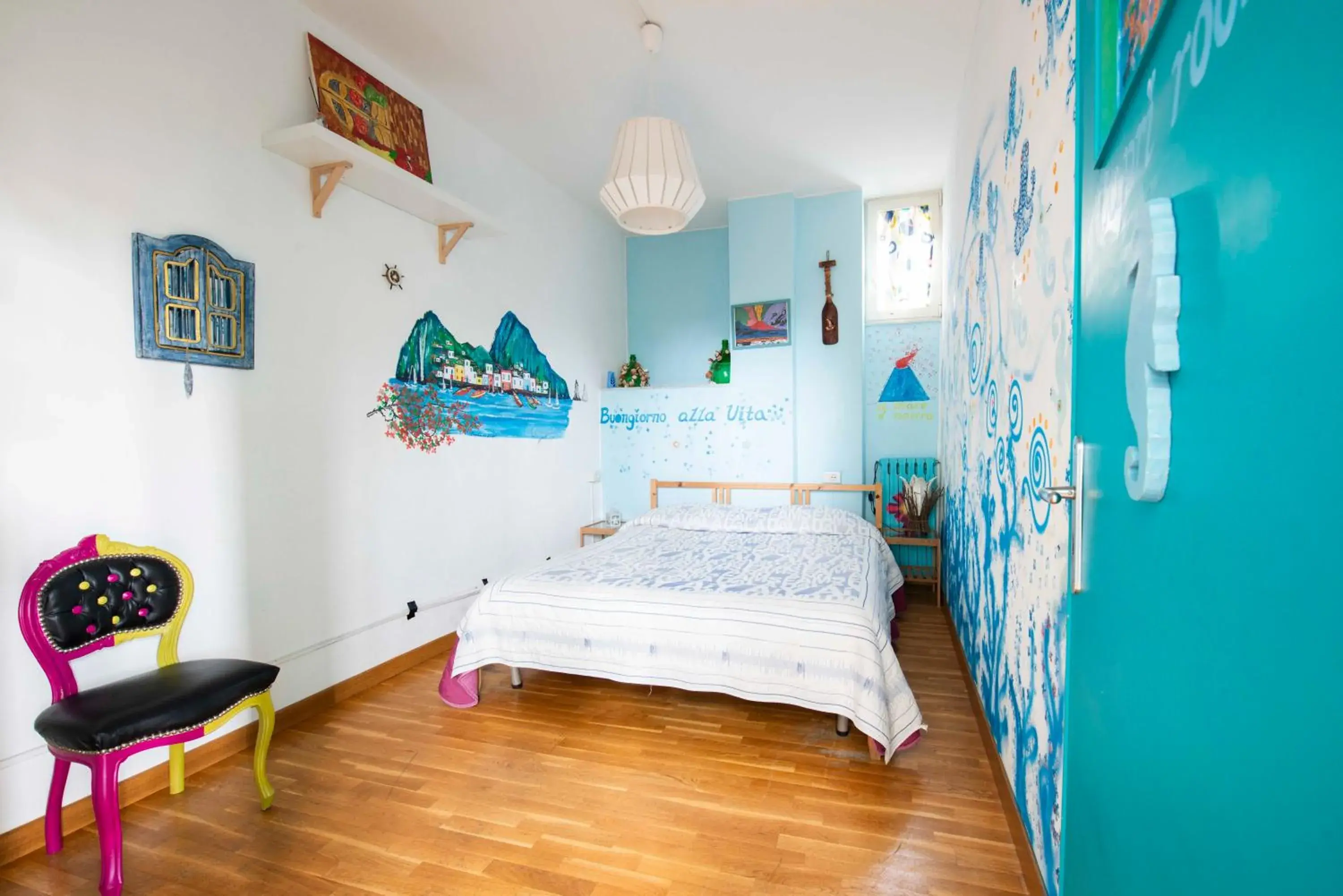 Double Room with Private External Bathroom in Eco hostel floreale Double Room with Private External Bathroom in Eco hostel floreale