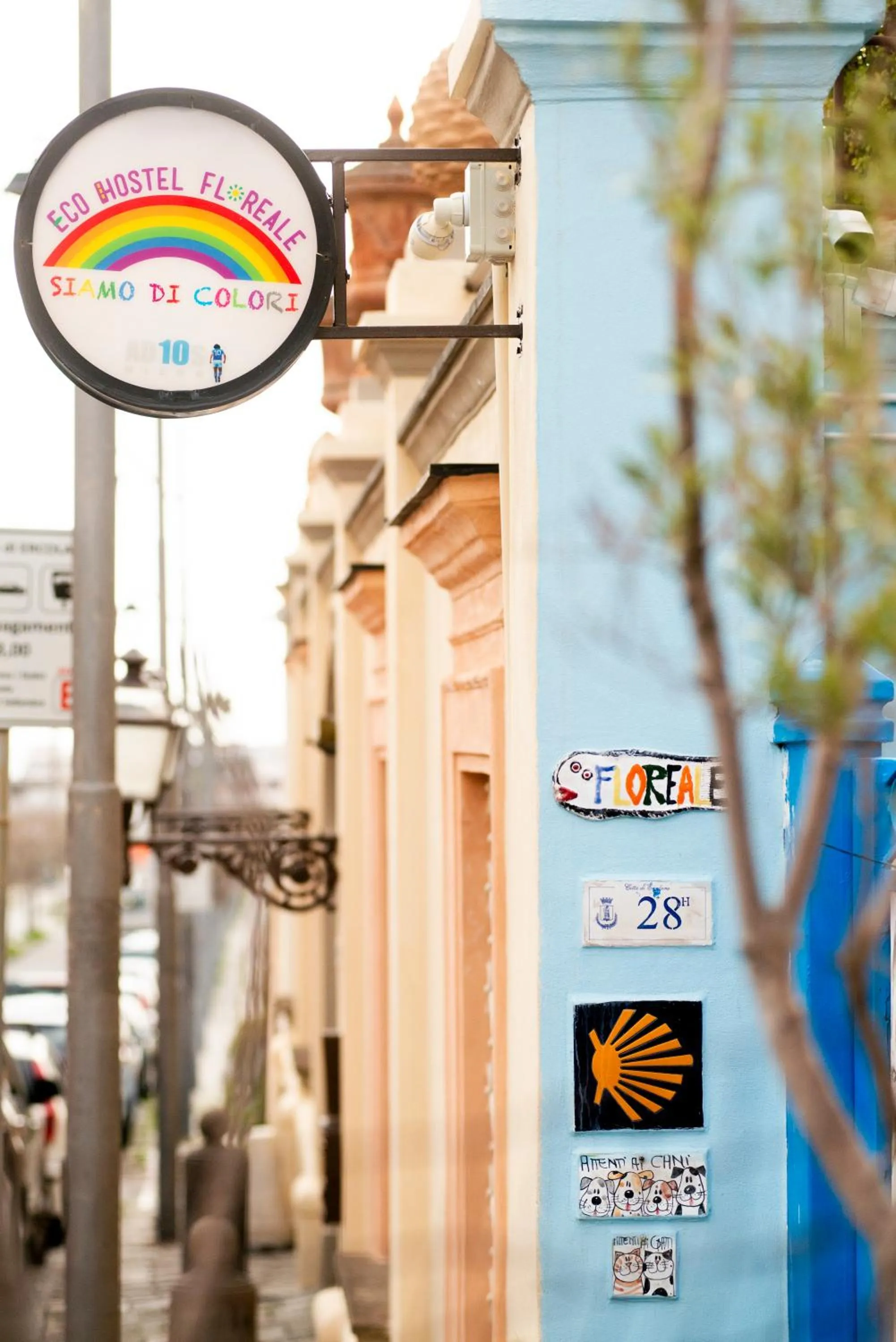 Facade/entrance in Eco hostel floreale