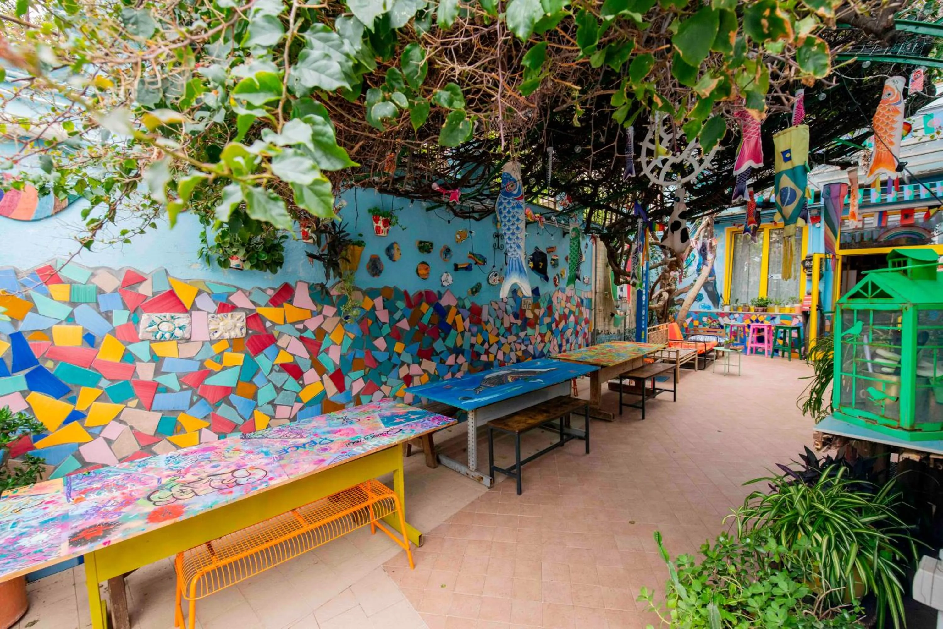 Patio in Eco hostel floreale