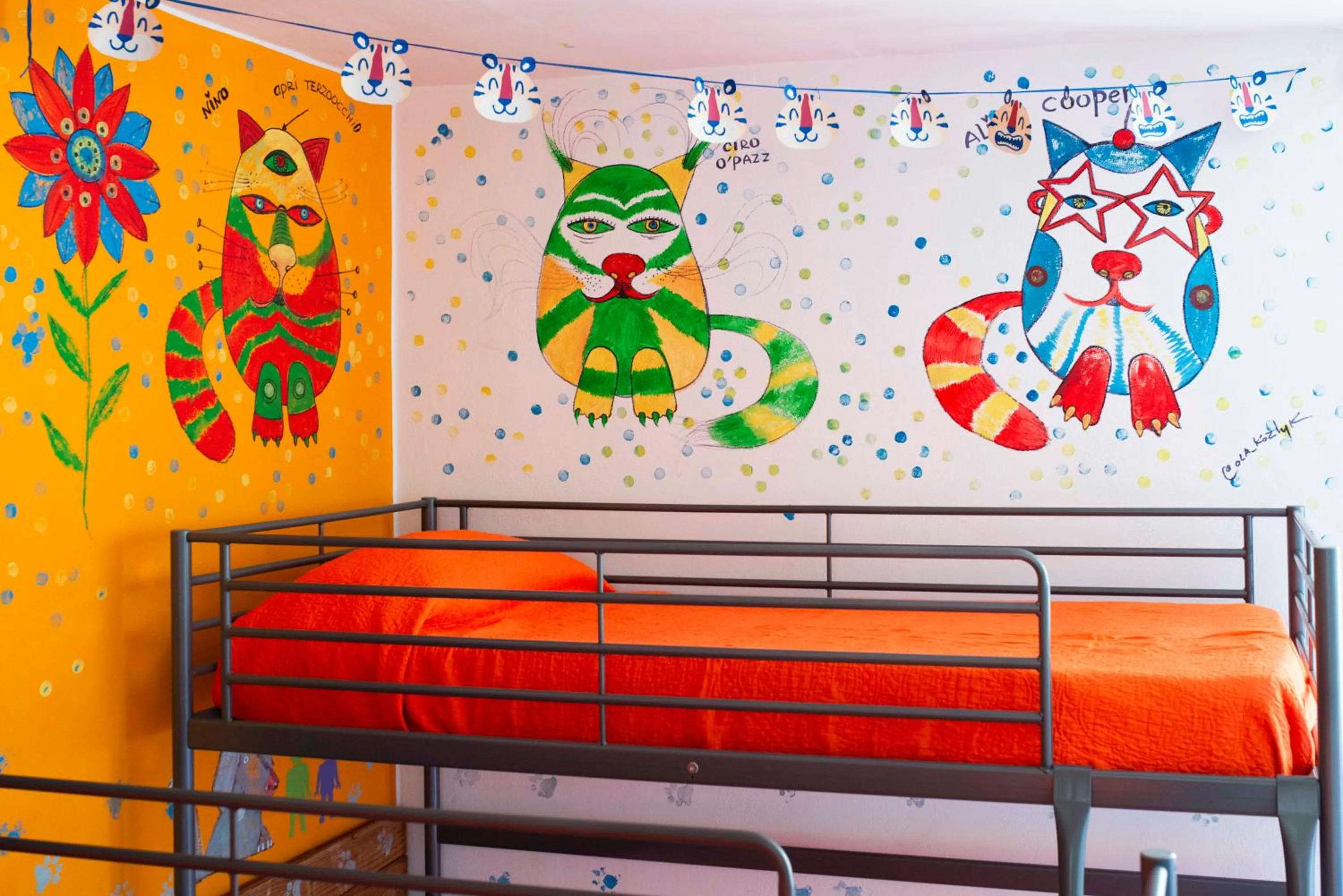 Bedroom, Bed in Eco hostel floreale