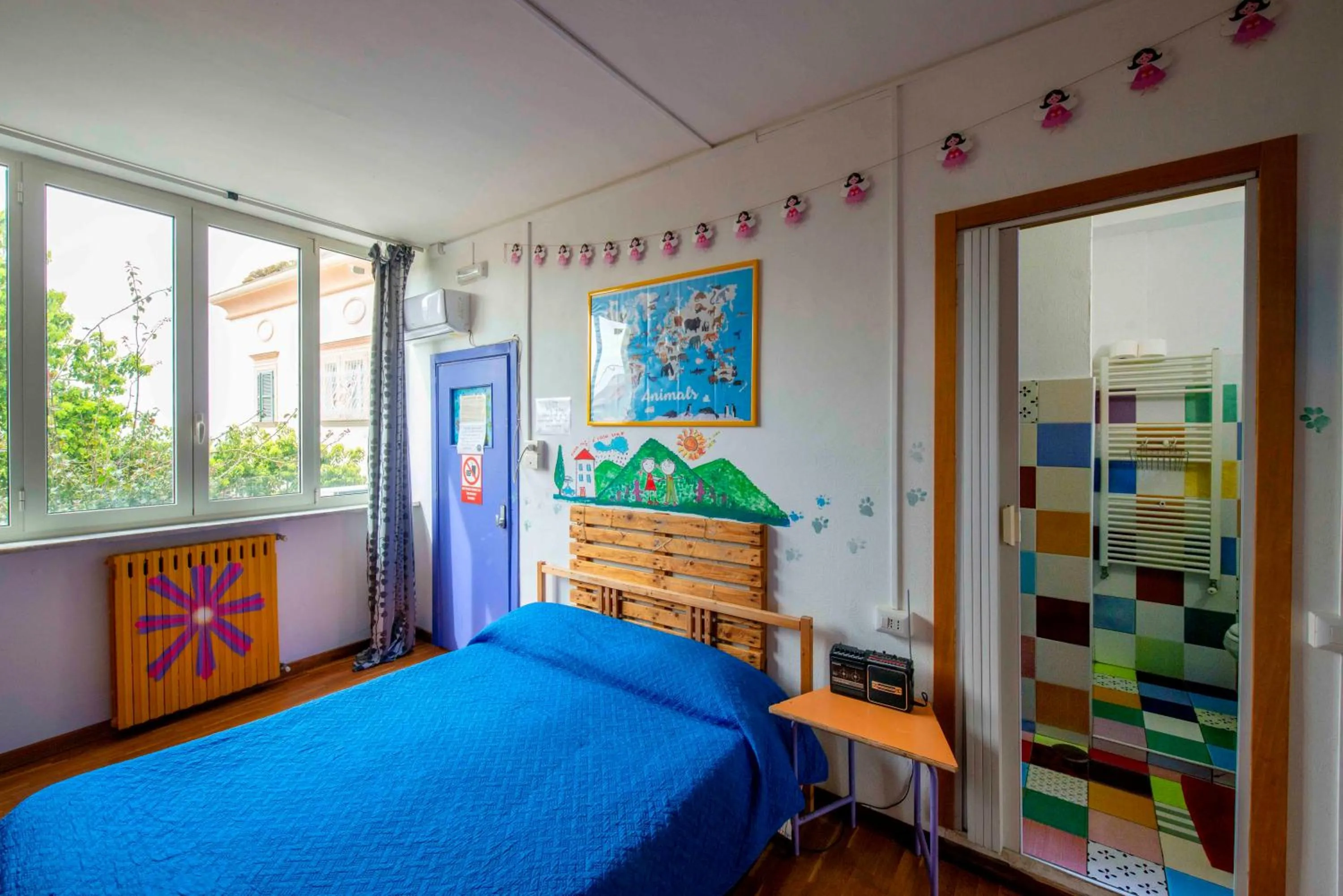 Bedroom, Bed in Eco hostel floreale