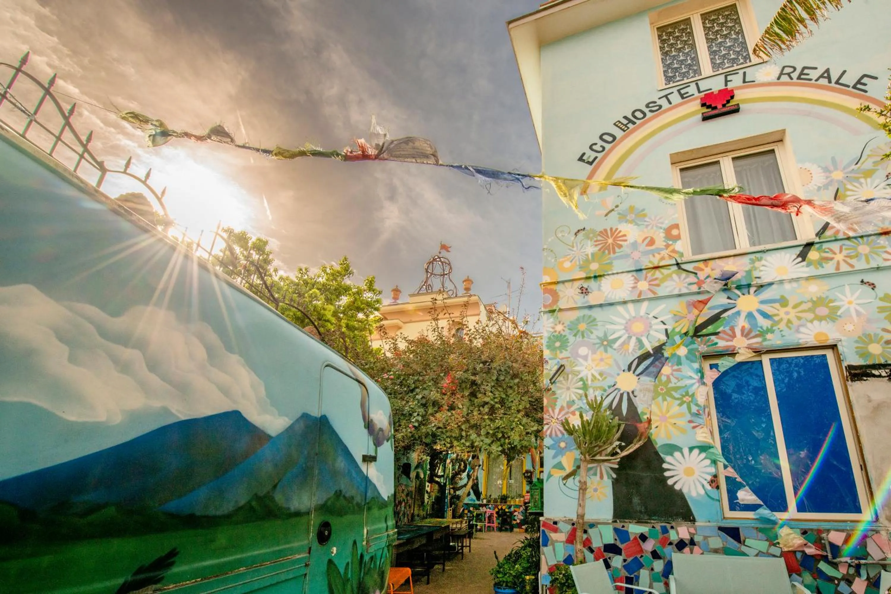 Patio in Eco hostel floreale