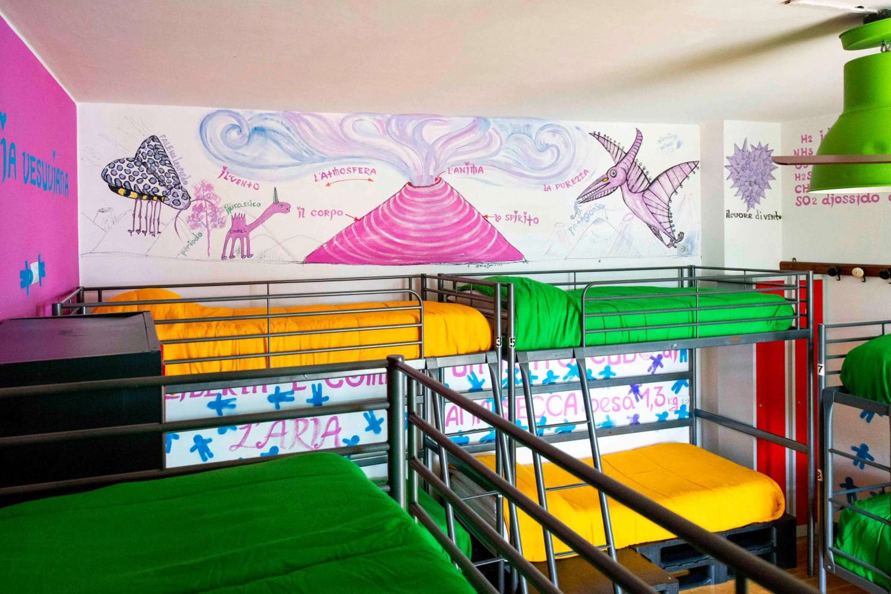 Bedroom, Bed in Eco hostel floreale