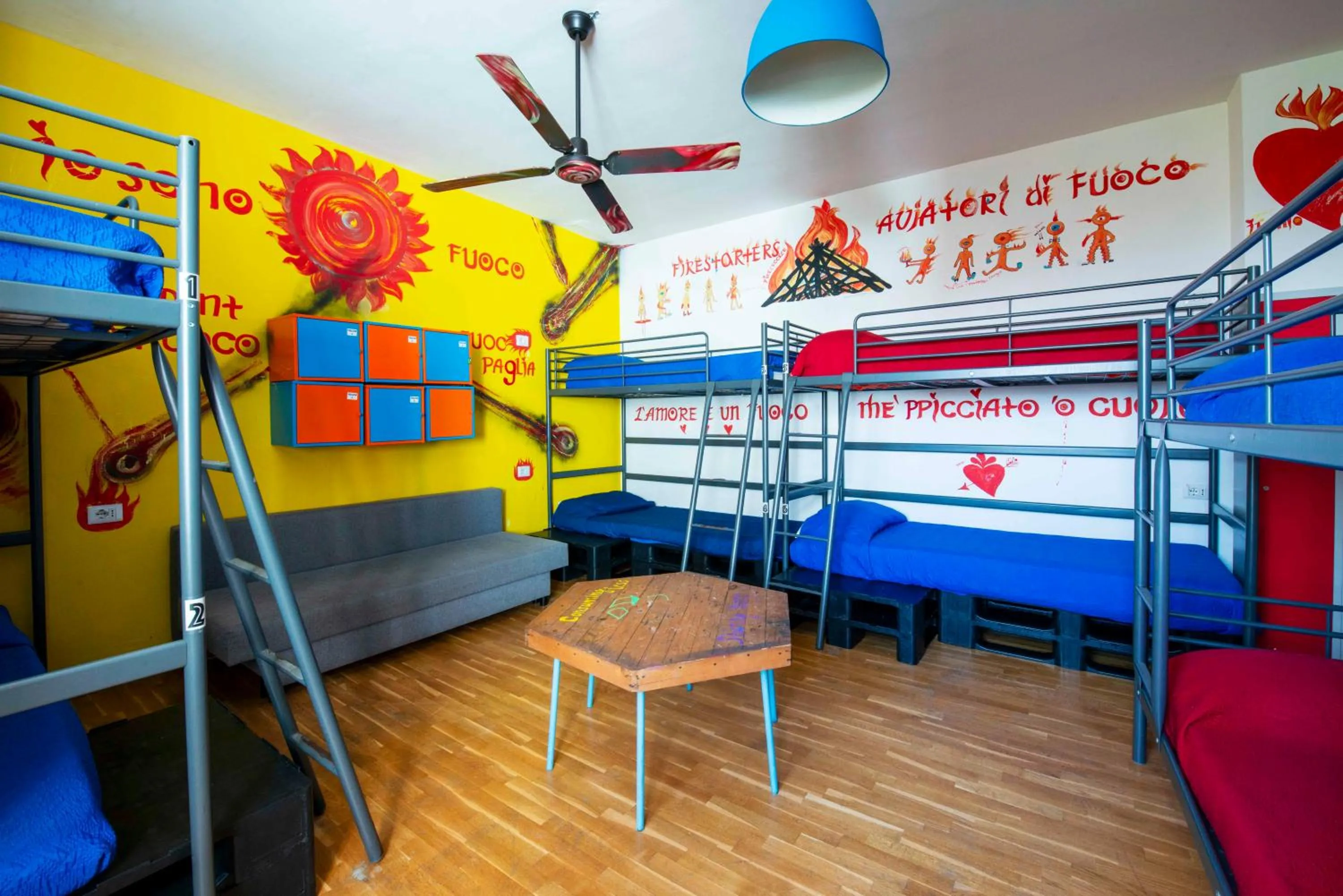 Bedroom, Bed in Eco hostel floreale