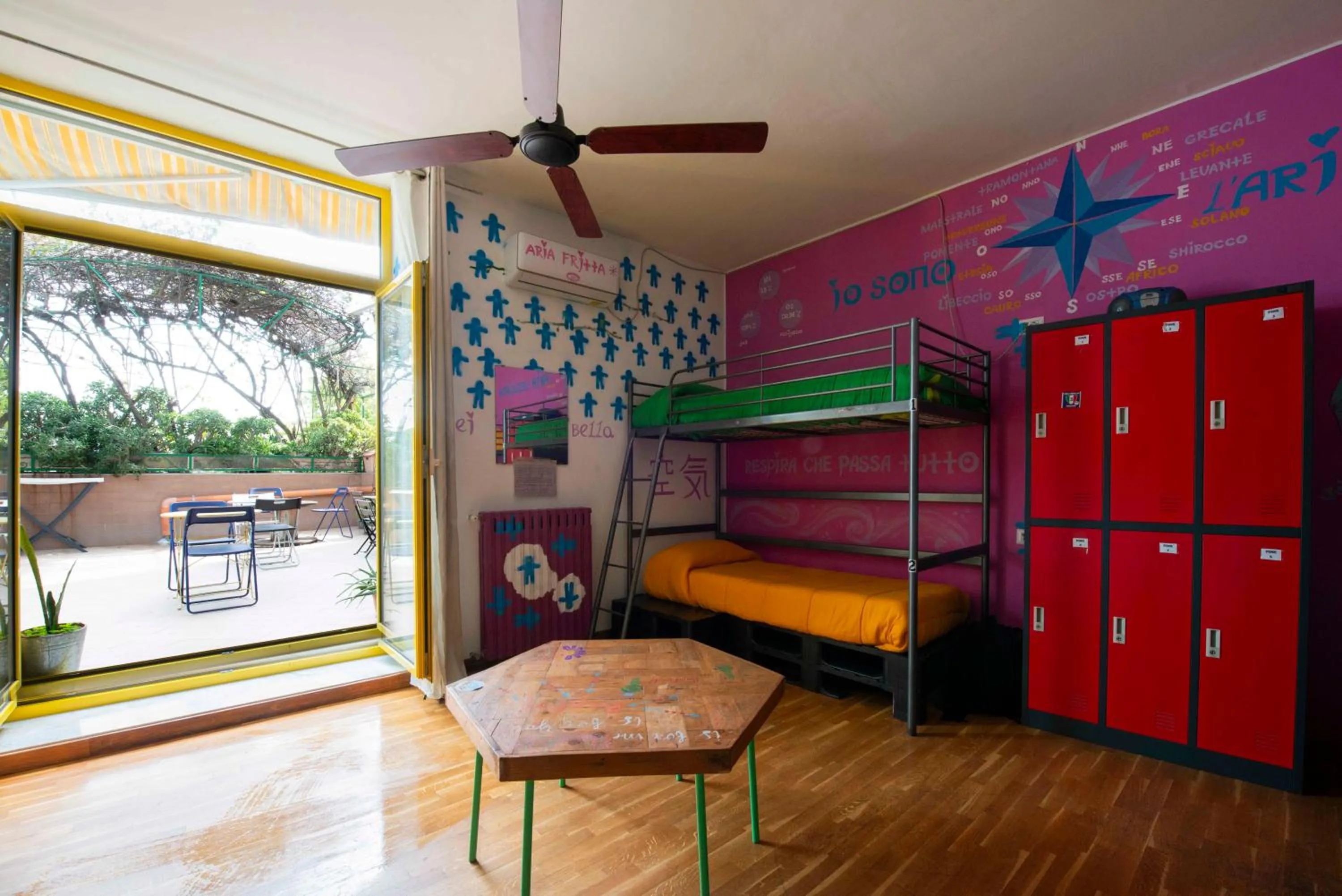 Bedroom, Bed in Eco hostel floreale