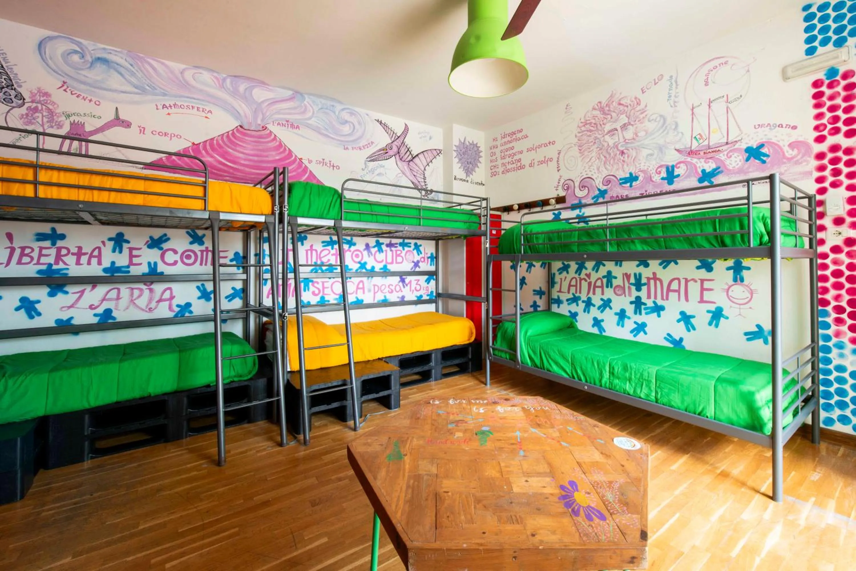 Bedroom, Bed in Eco hostel floreale