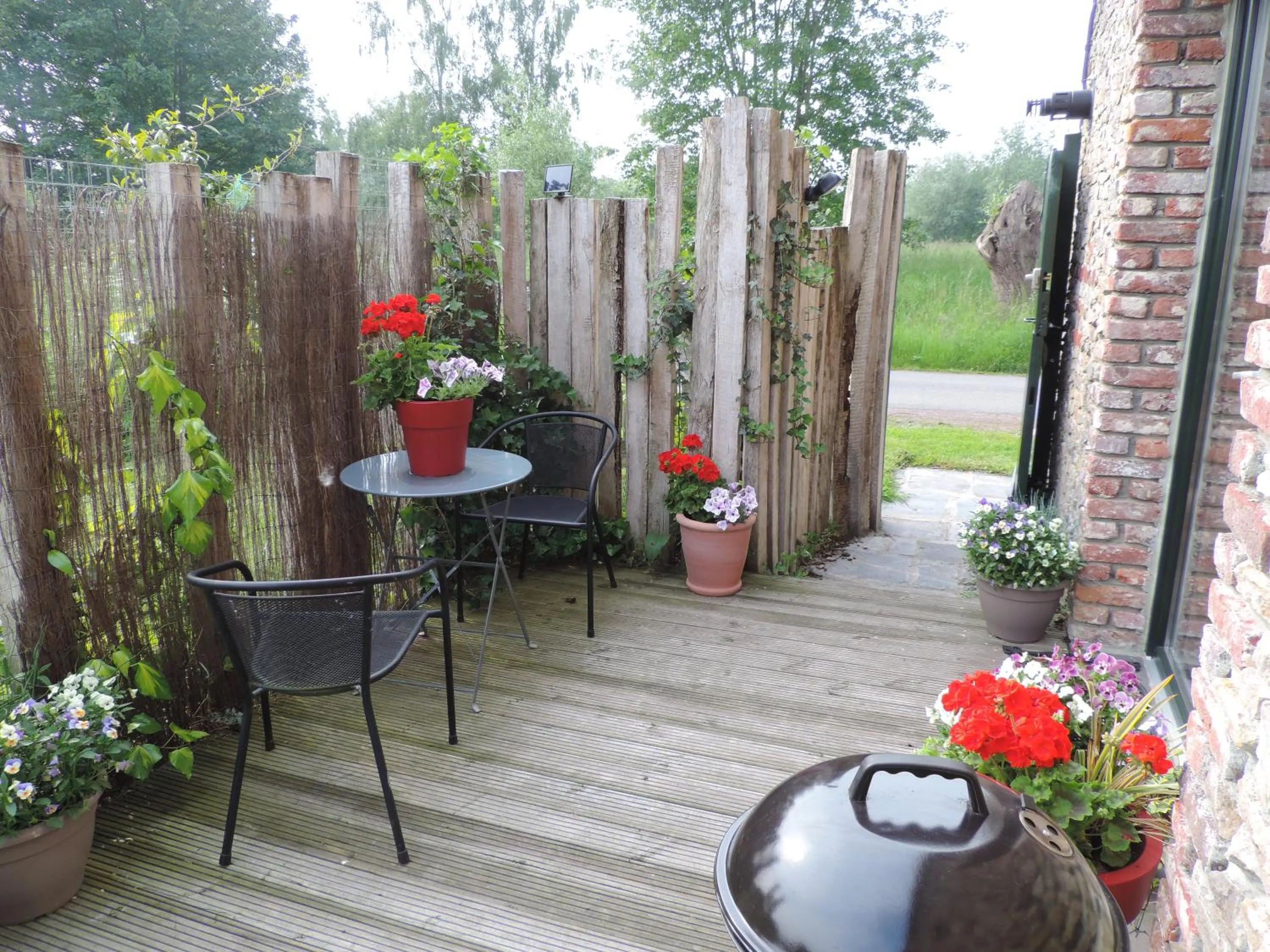 Balcony/Terrace in Bulles et Natures B&B