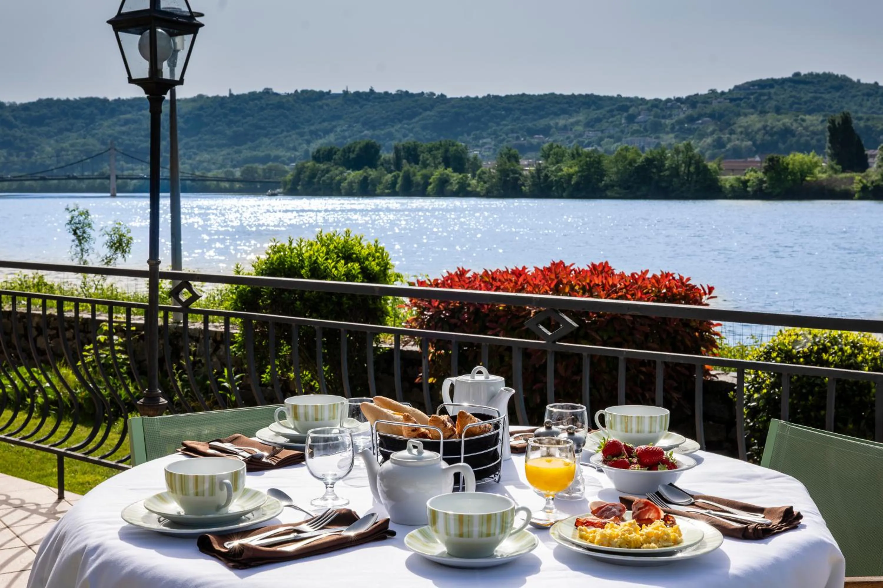 Natural landscape in Hôtel Beau Rivage Condrieu