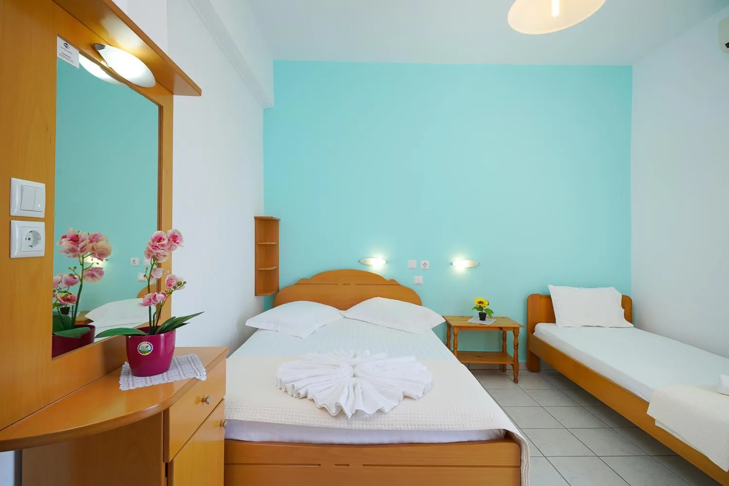 Bed in Hotel Anna
