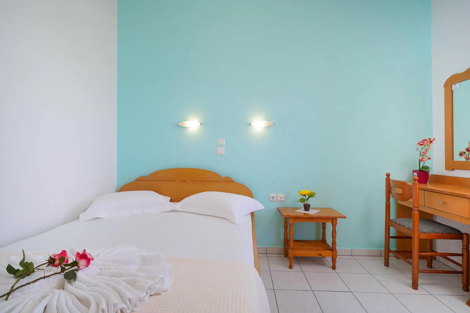 Bed in Hotel Anna