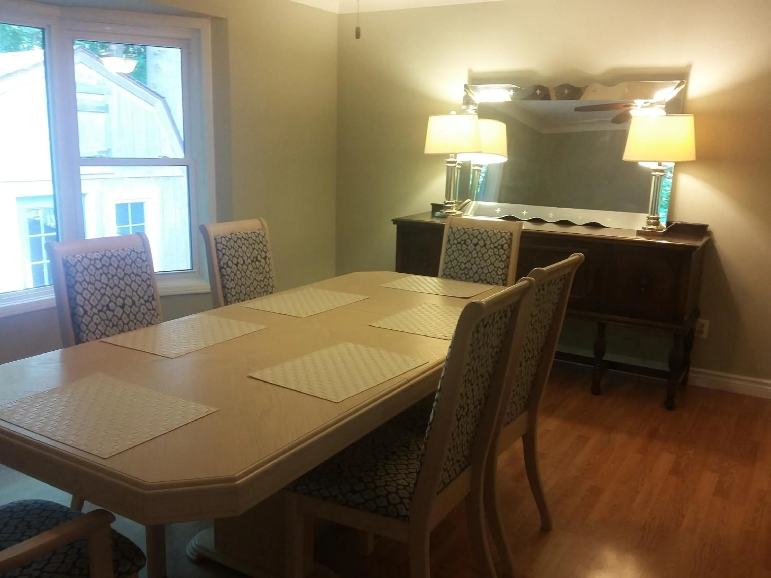 Dining area in Westwood Cottage License #059-2024