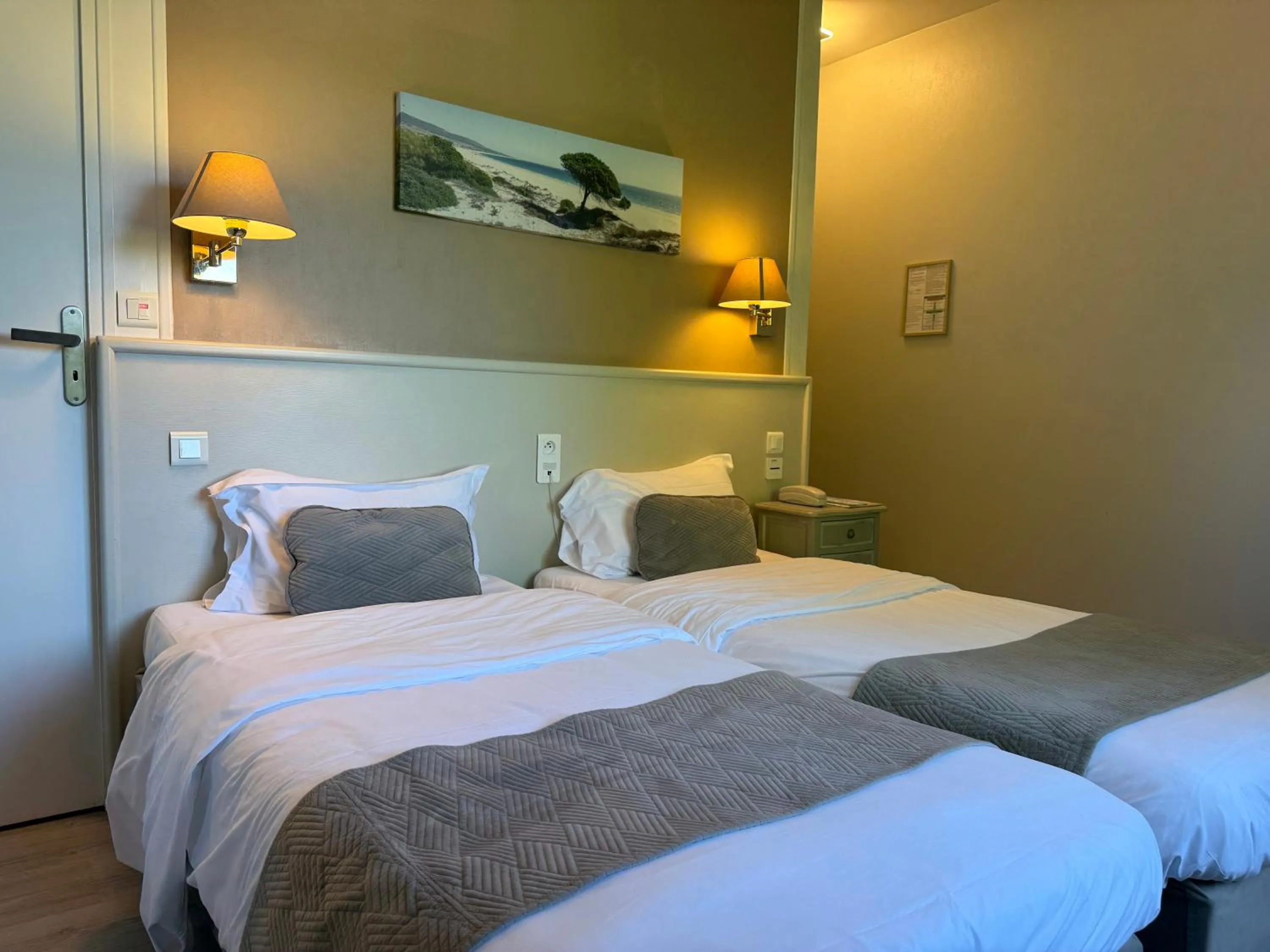 Bed in Hotel des Pins