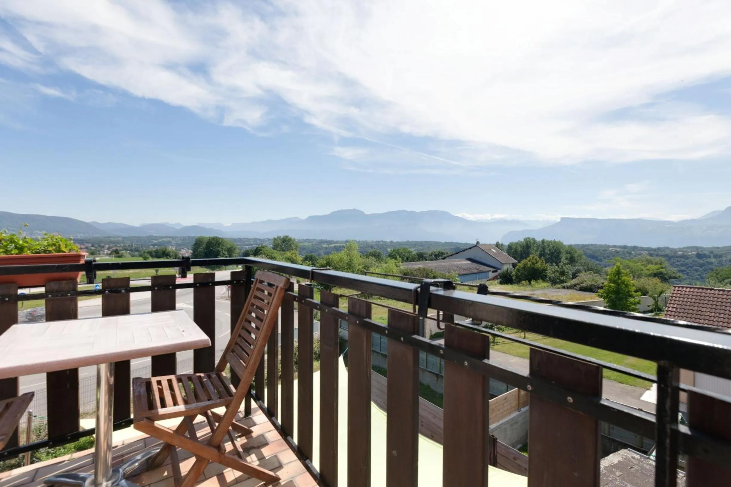 Balcony/Terrace in Logis Le Pont de Champ