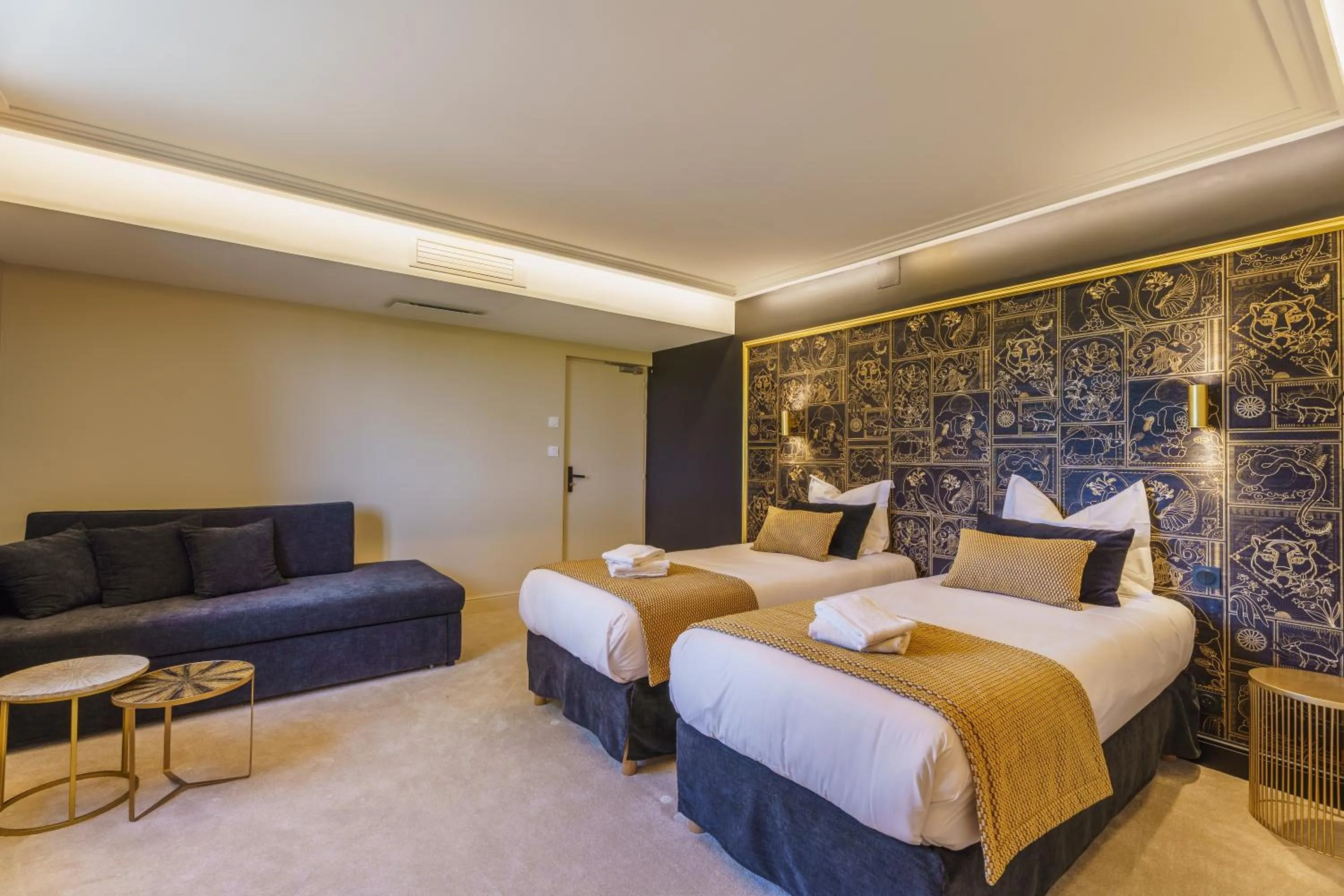 Bed in Hôtel Le Clos des Arts