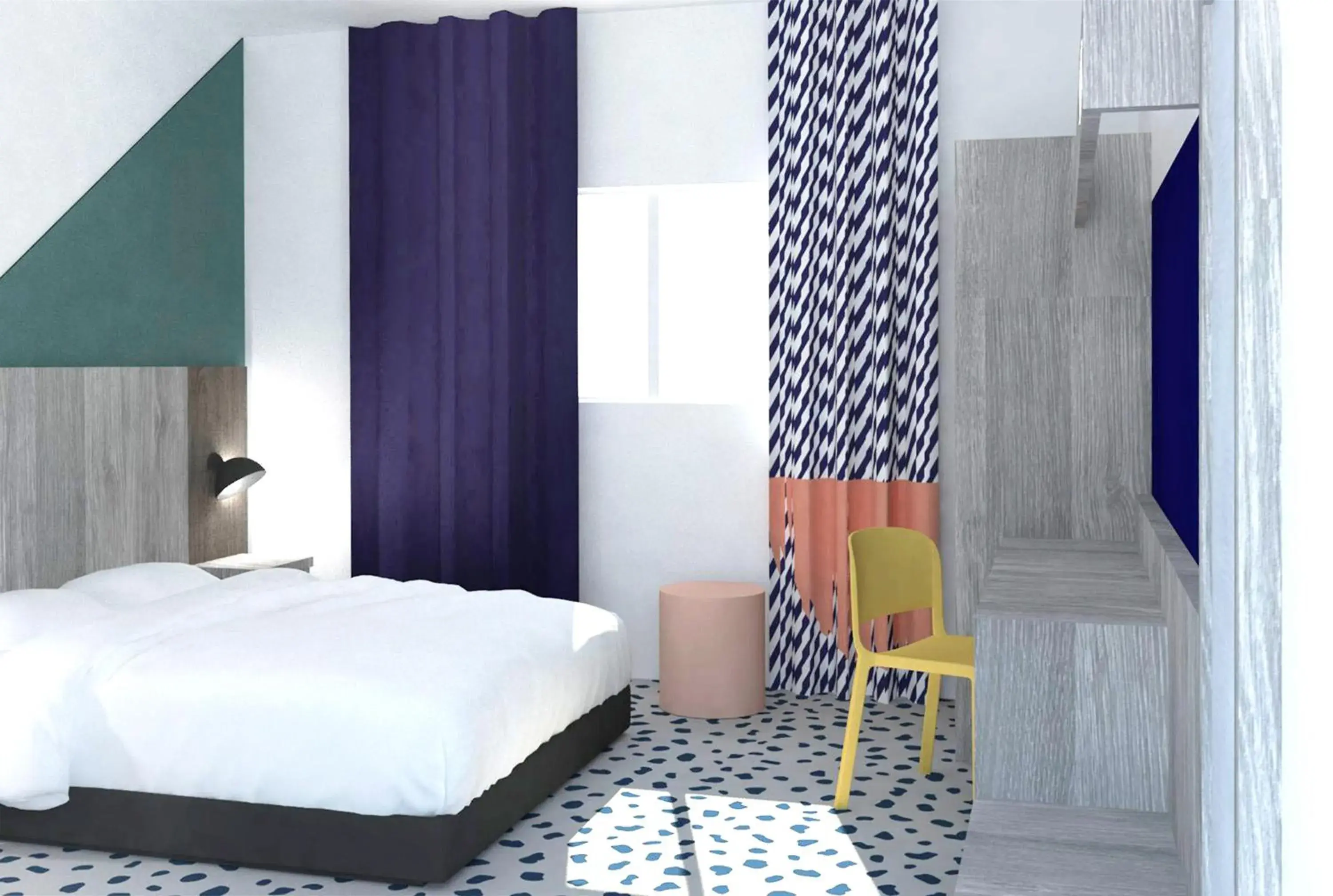 Bedroom, Bed in ibis Styles Marseille Plan de Campagne Bedroom, Bed in ibis Styles Marseille Plan de Campagne