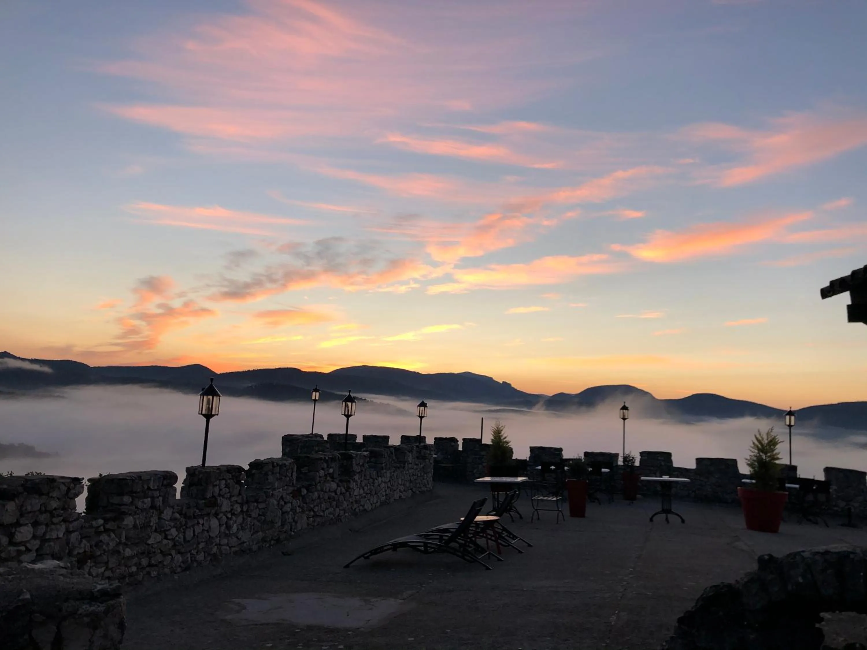 Natural landscape in Château de Trigance