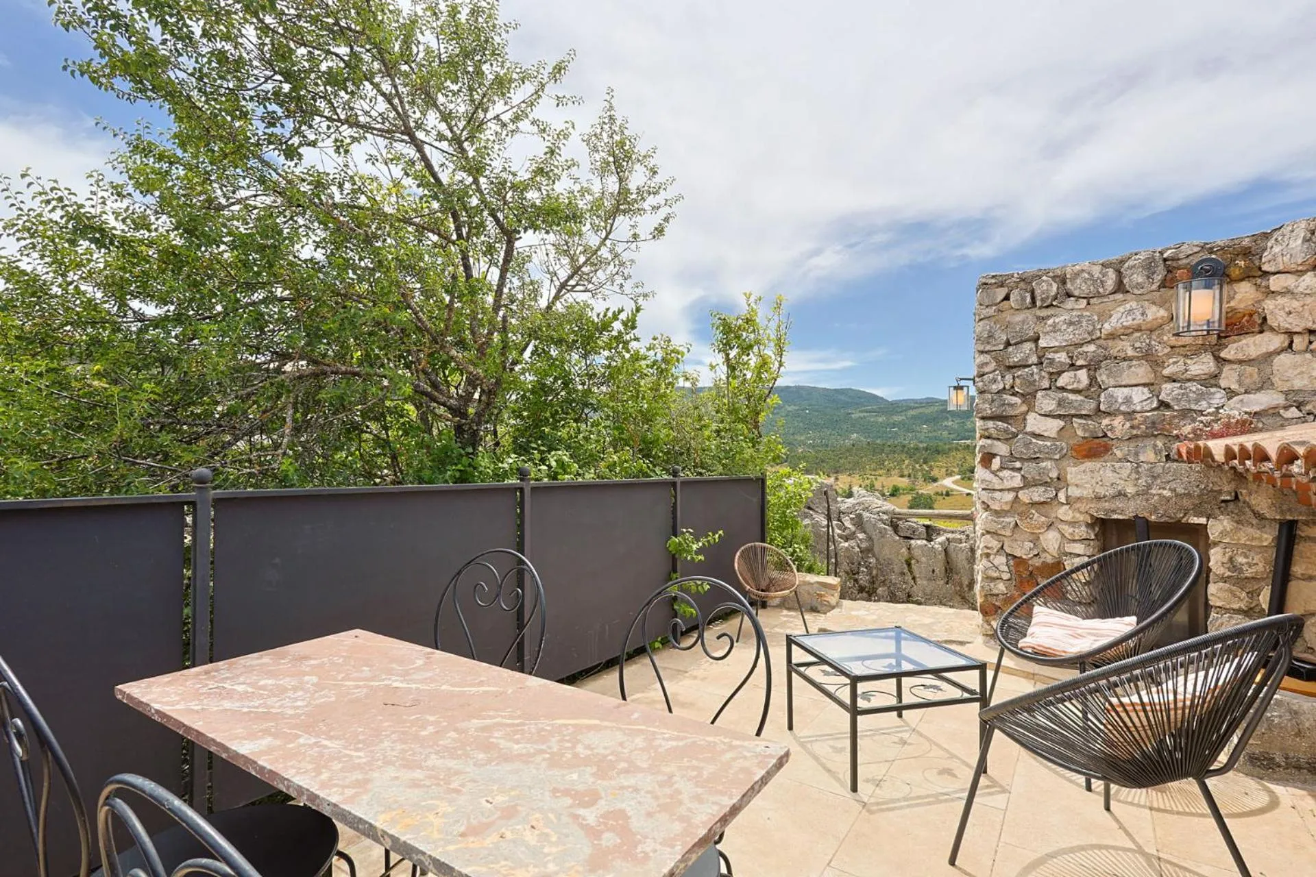 Balcony/Terrace in Château de Trigance