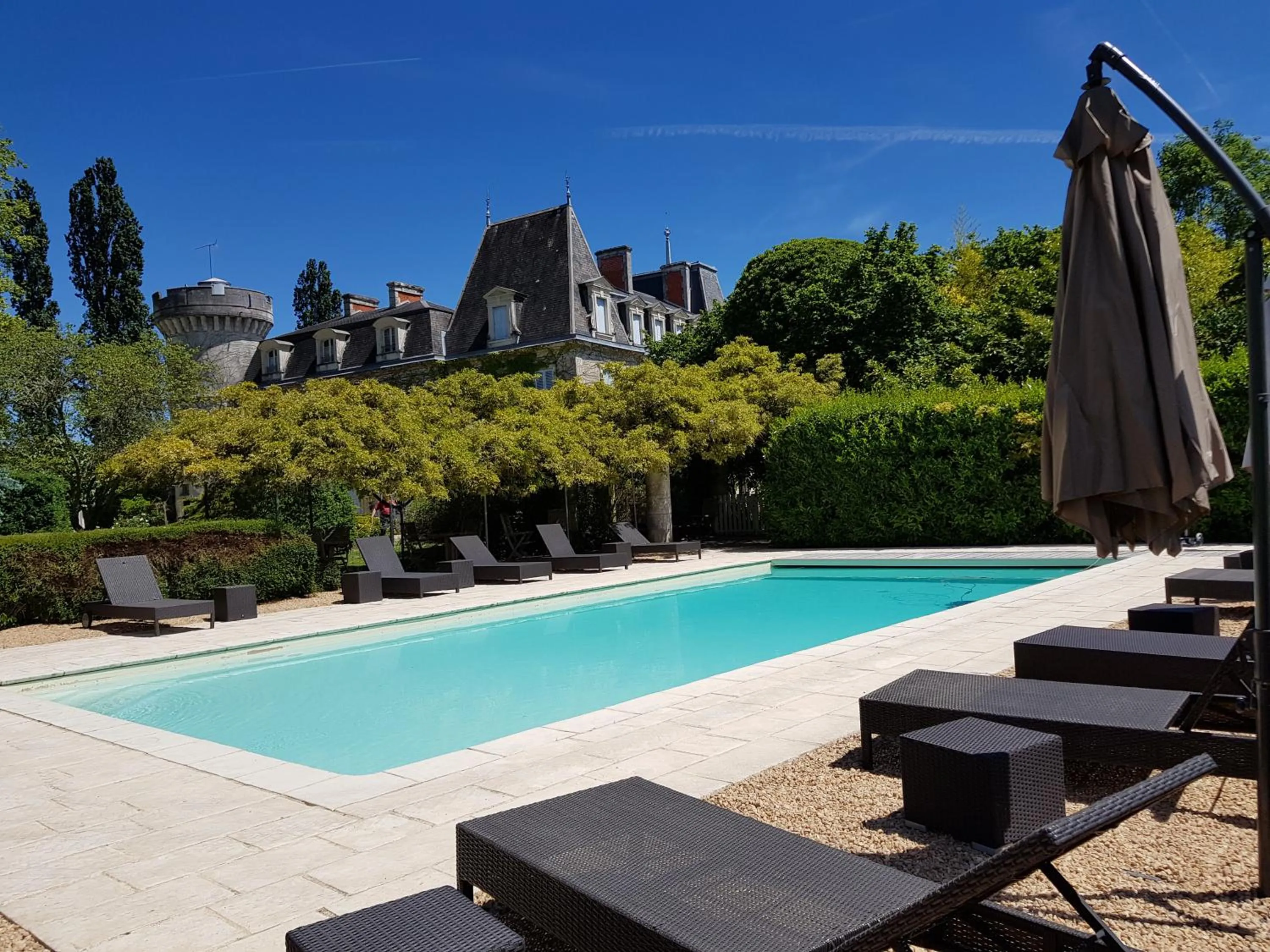 Pool view in Château de Lalande - Teritoria - Périgueux
