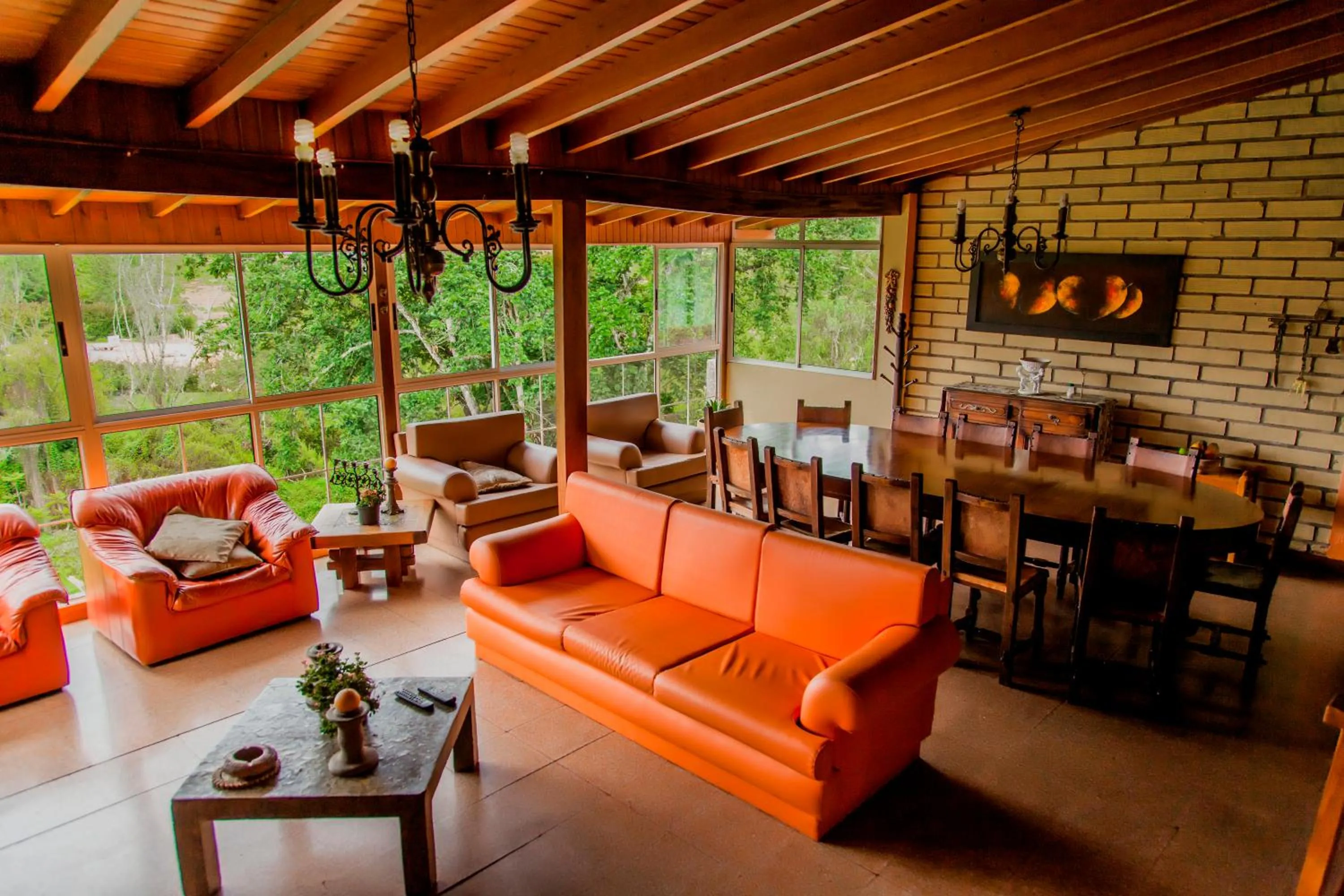 Living room in Finca Hotel La Ponderosa