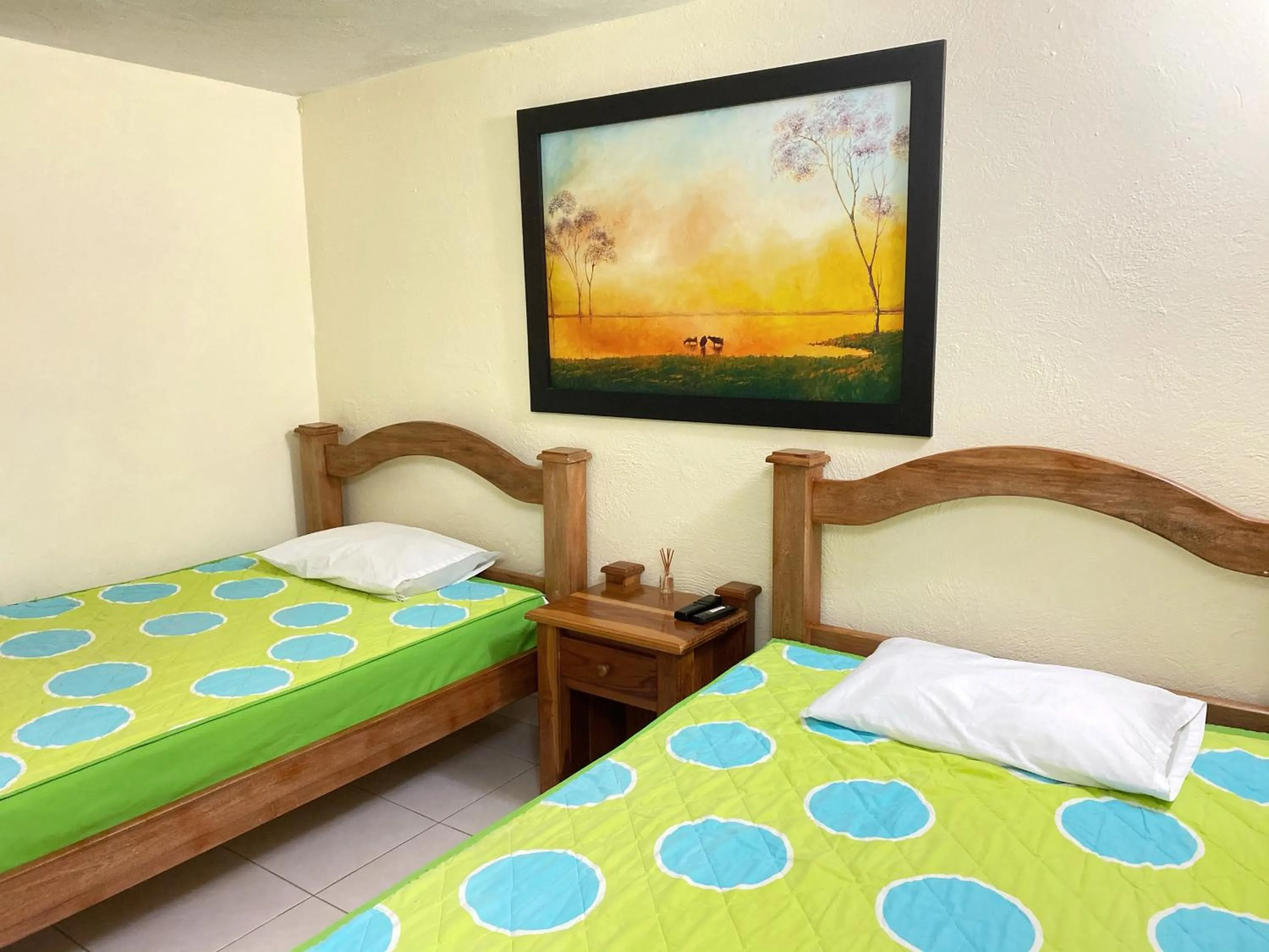 Bed in Finca Hotel La Ponderosa